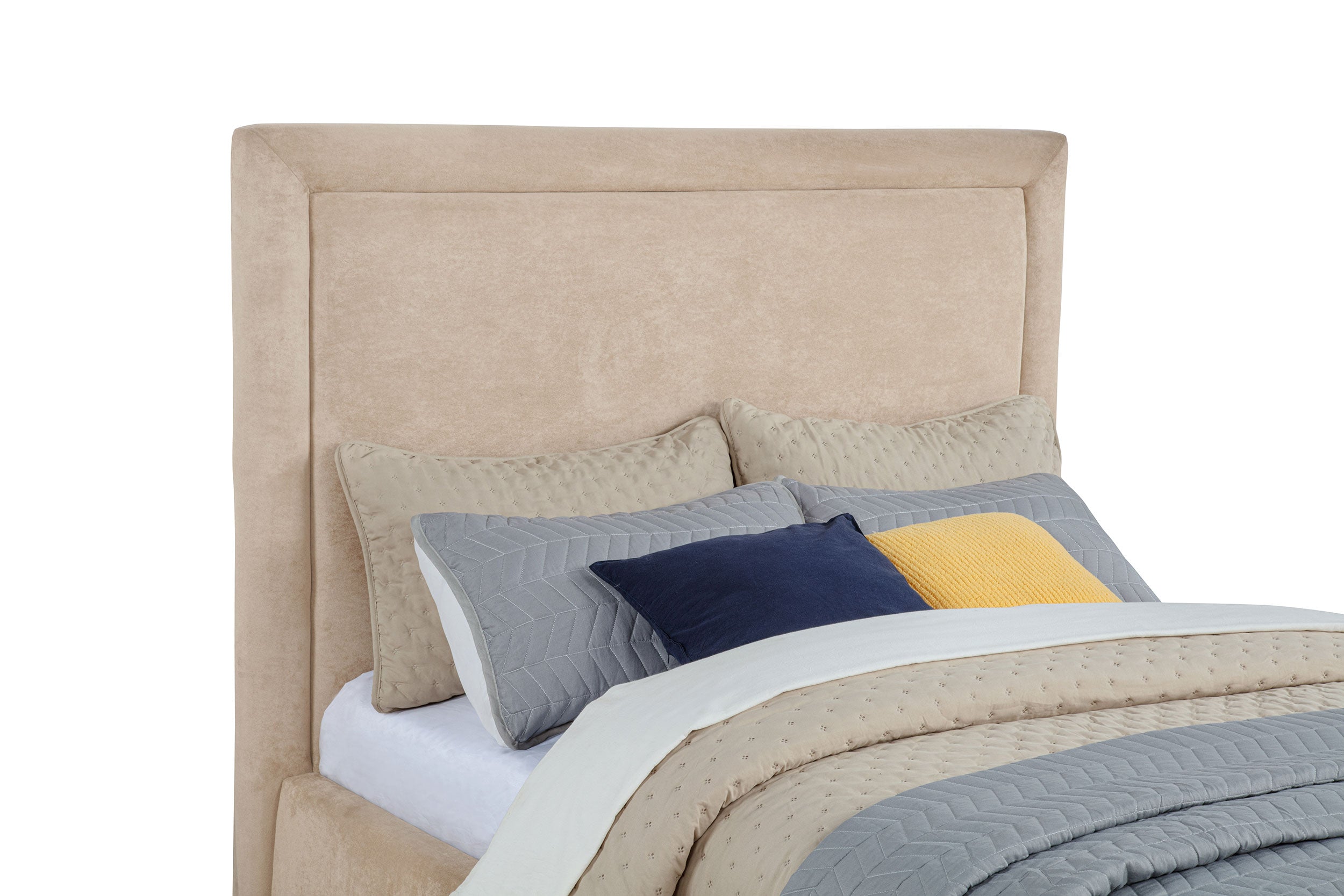 Lawson 54-inch Upholstered Full Platform Bed Light Saddle-