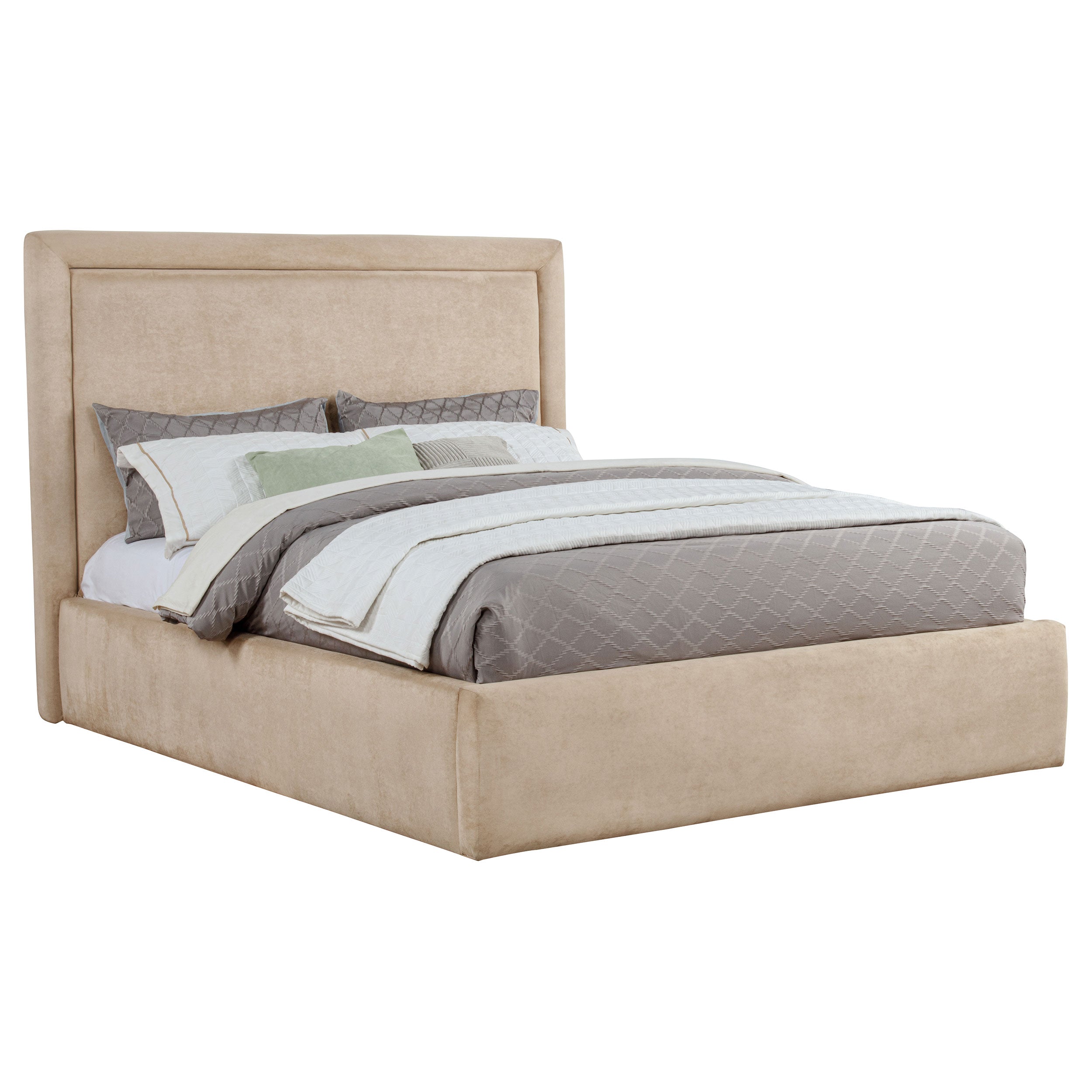 Lawson 54-inch Upholstered Eastern King Platform Bed Saddle-