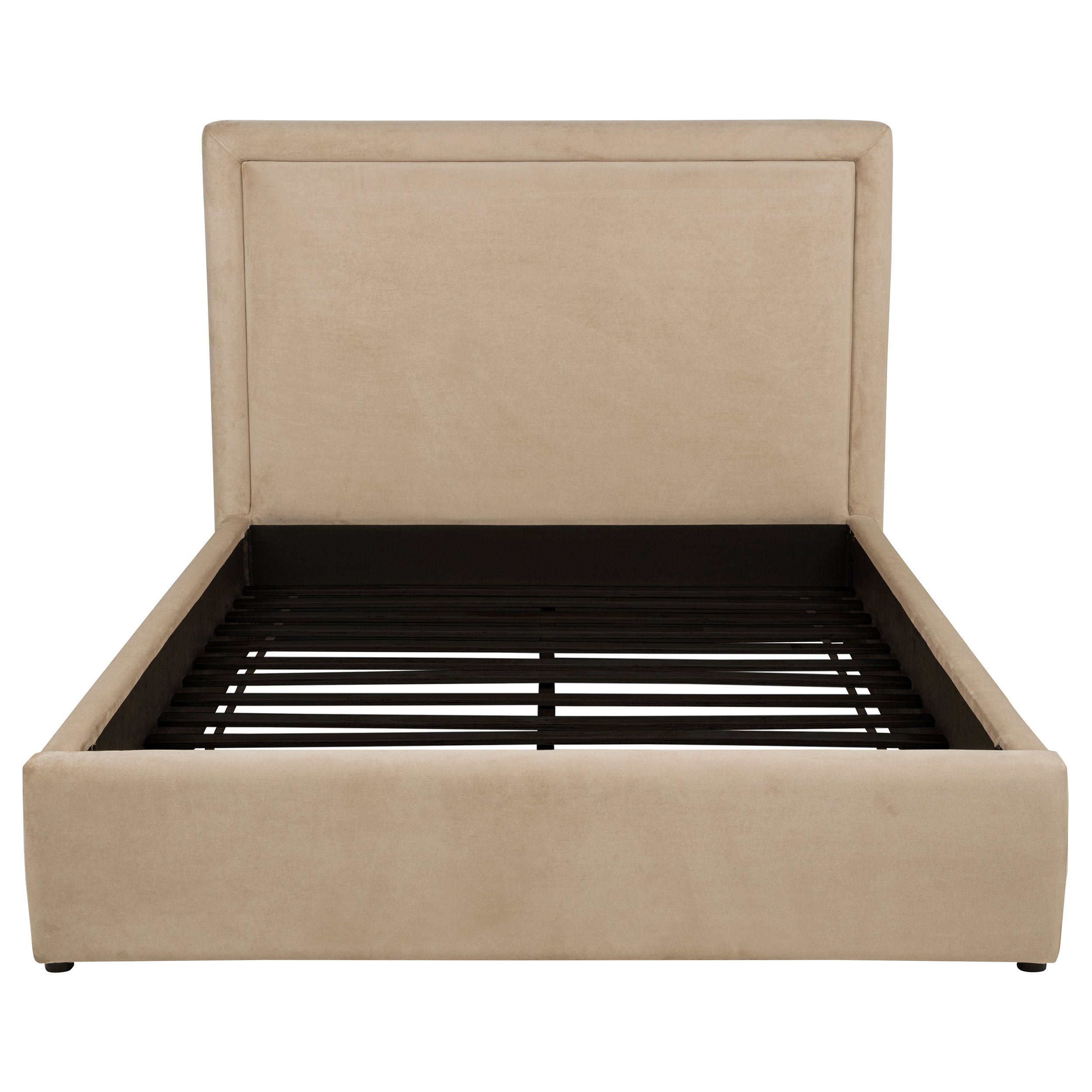 Lawson 54-inch Upholstered Queen Platform Bed Light Saddle-