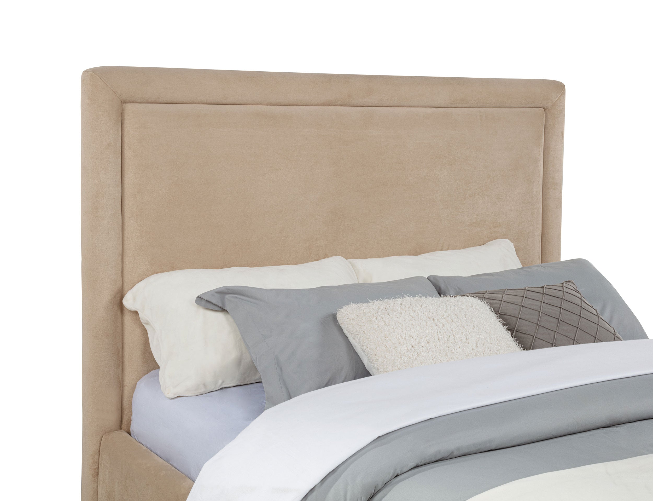 Lawson 54-inch Upholstered Queen Platform Bed Light Saddle-