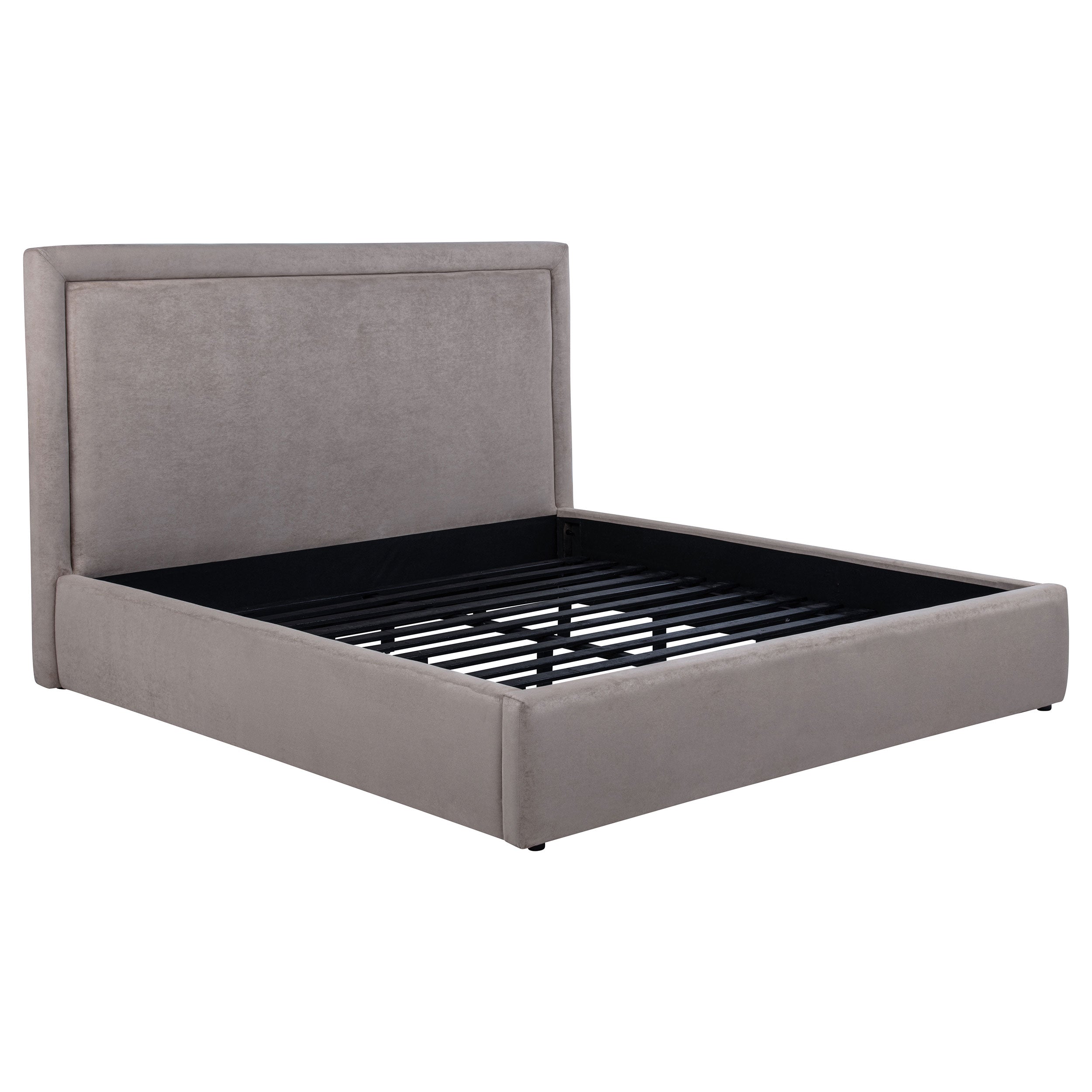Lawson 54-inch Upholstered Eastern King Platform Bed Mushroom-
