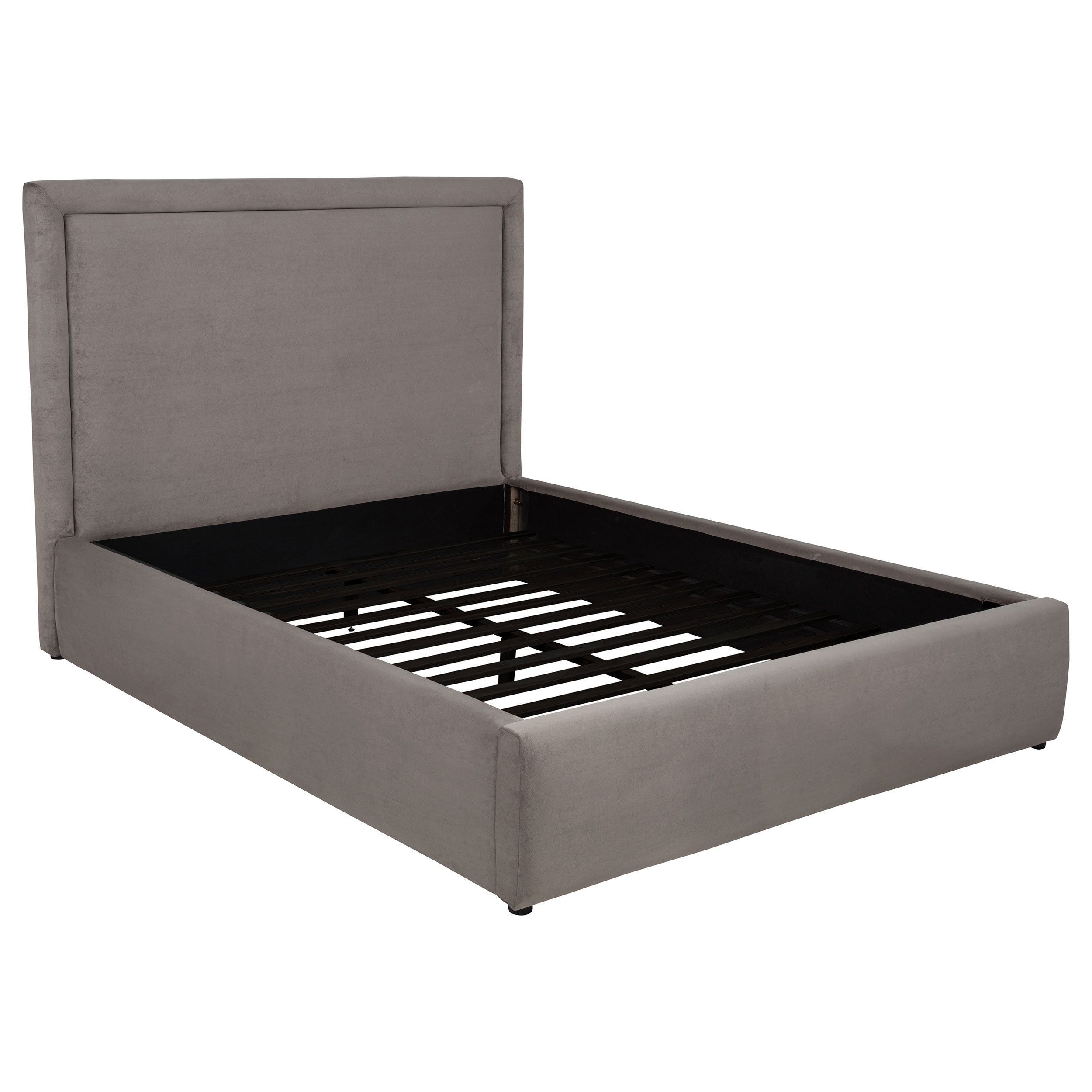 Lawson 54-inch Upholstered Queen Platform Bed Mushroom-