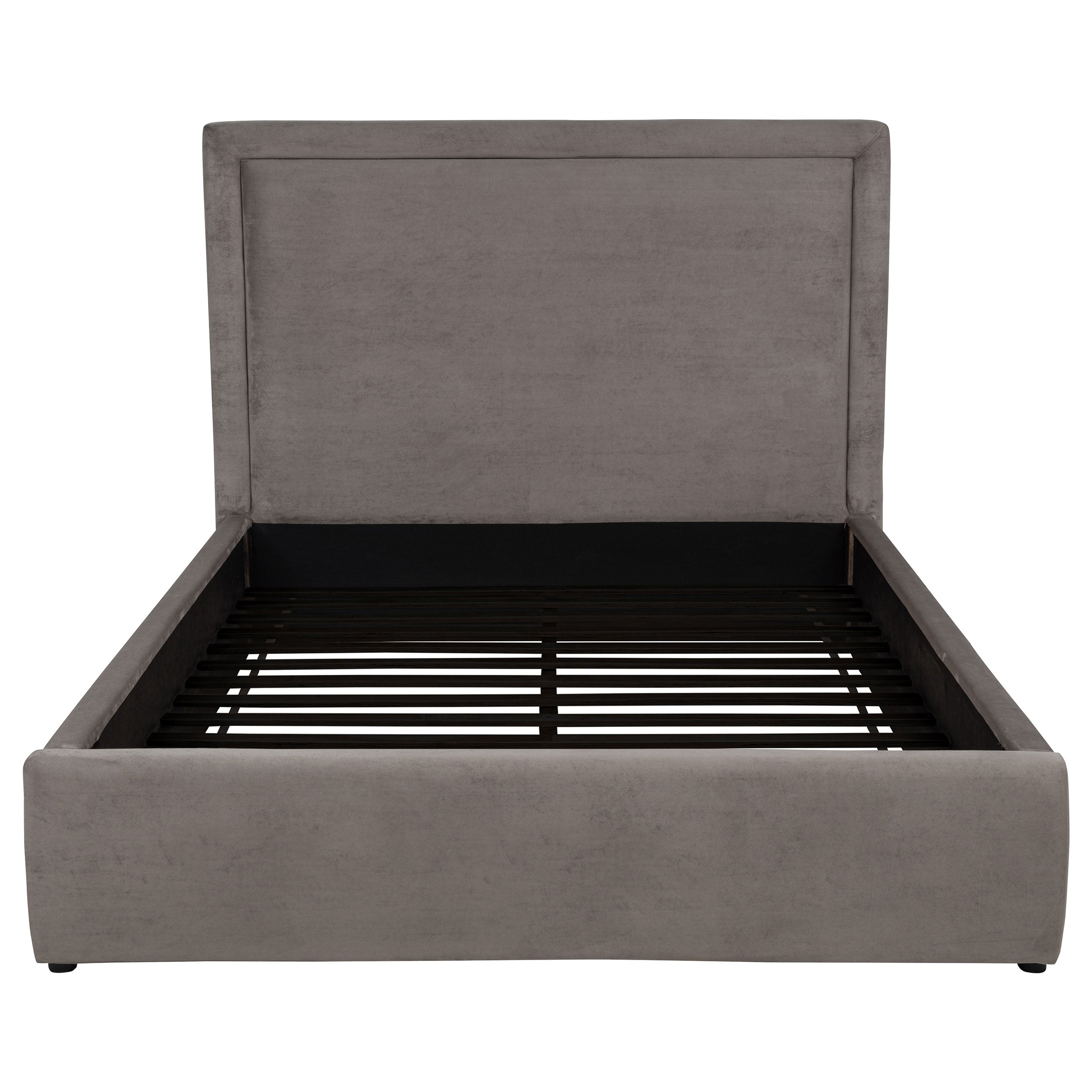 Lawson 54-inch Upholstered Queen Platform Bed Mushroom-