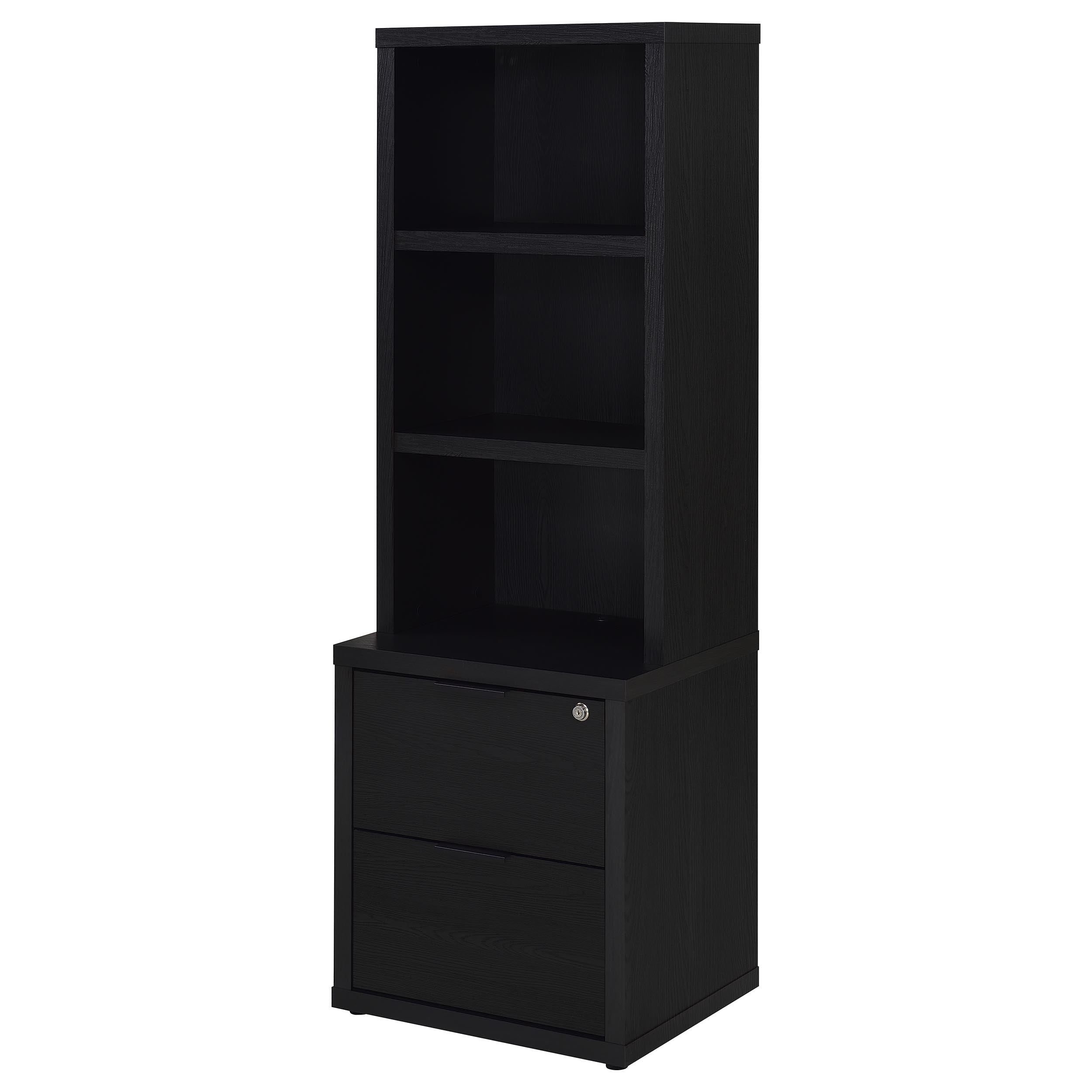 Westpark 3-piece Queen Bedroom Set Bookcase Headboard Black-
