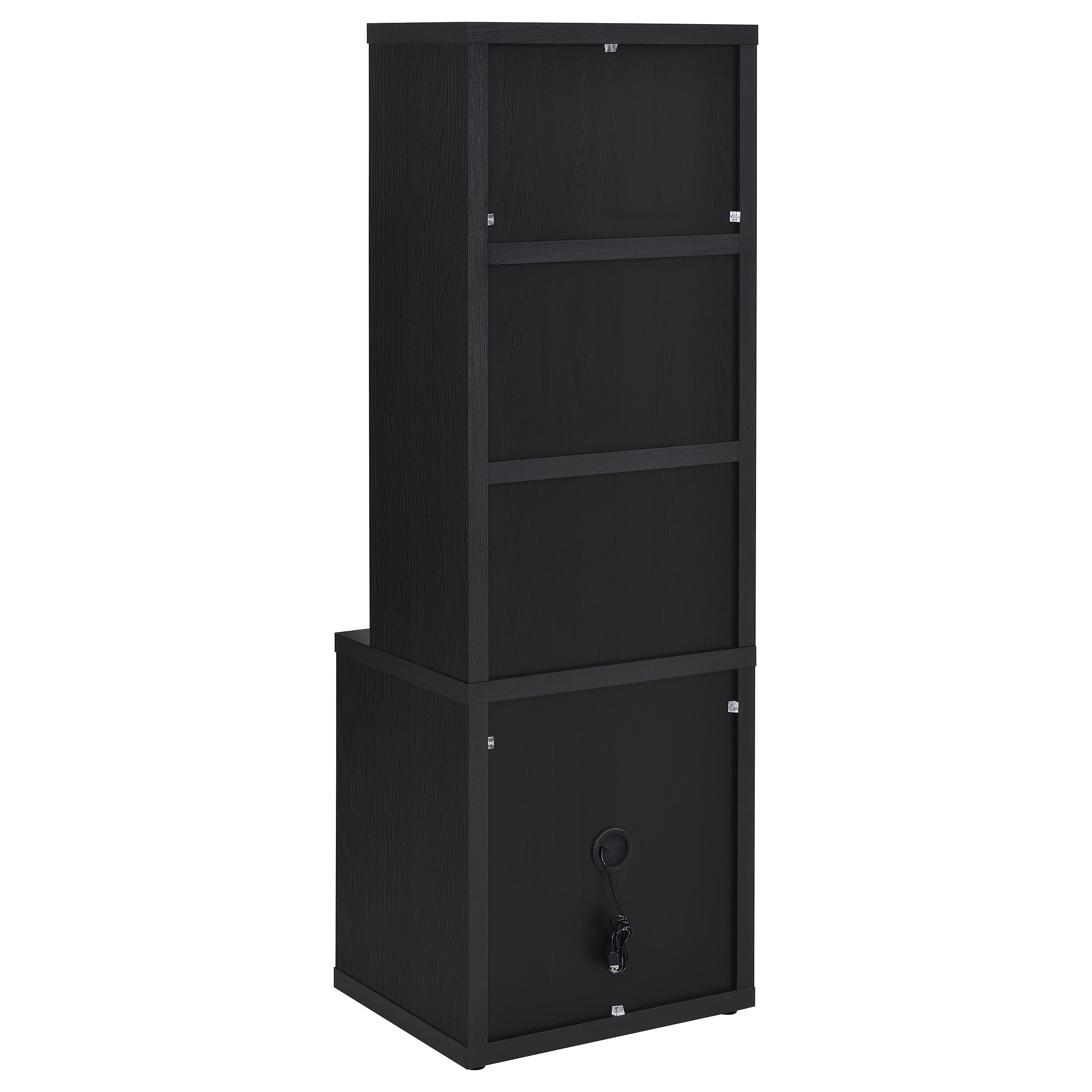 Westpark 3-piece Twin Bedroom Set Bookcase Headboard Black-