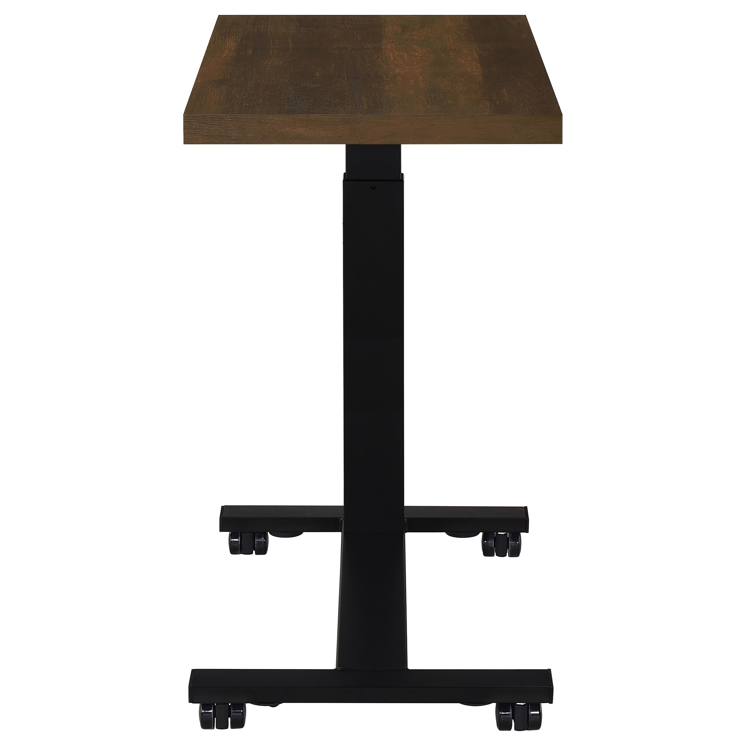 Westpark Height Adjustable Mobile Bedroom C-Table Dark Pine-