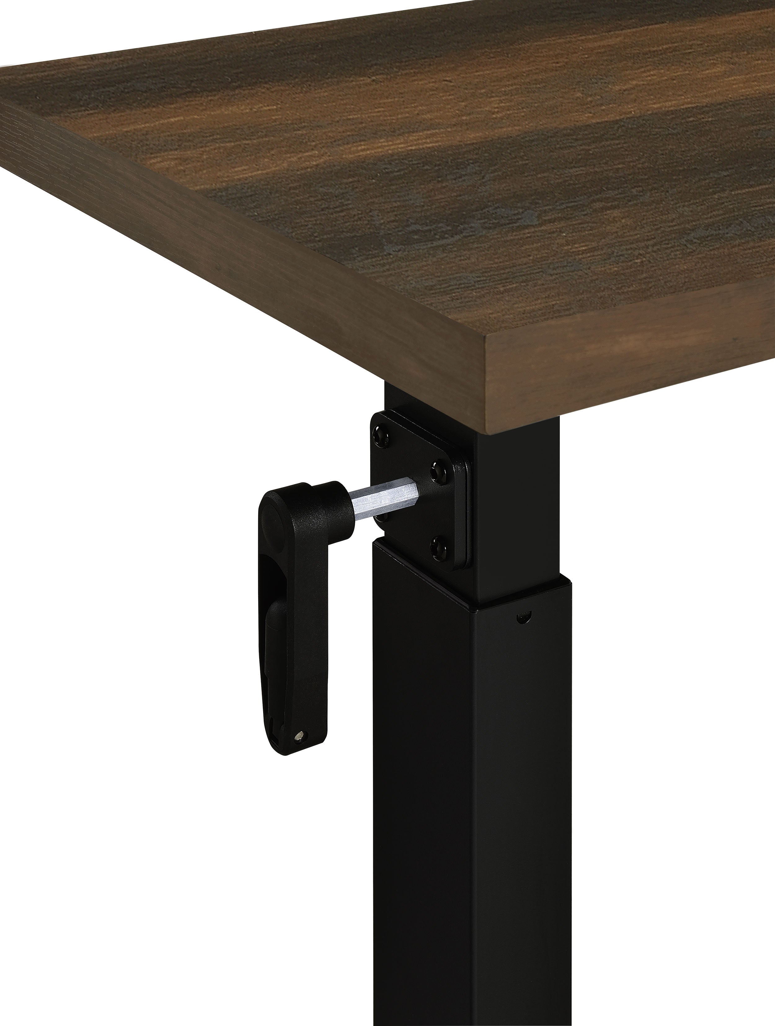 Westpark Height Adjustable Mobile Bedroom C-Table Dark Pine-