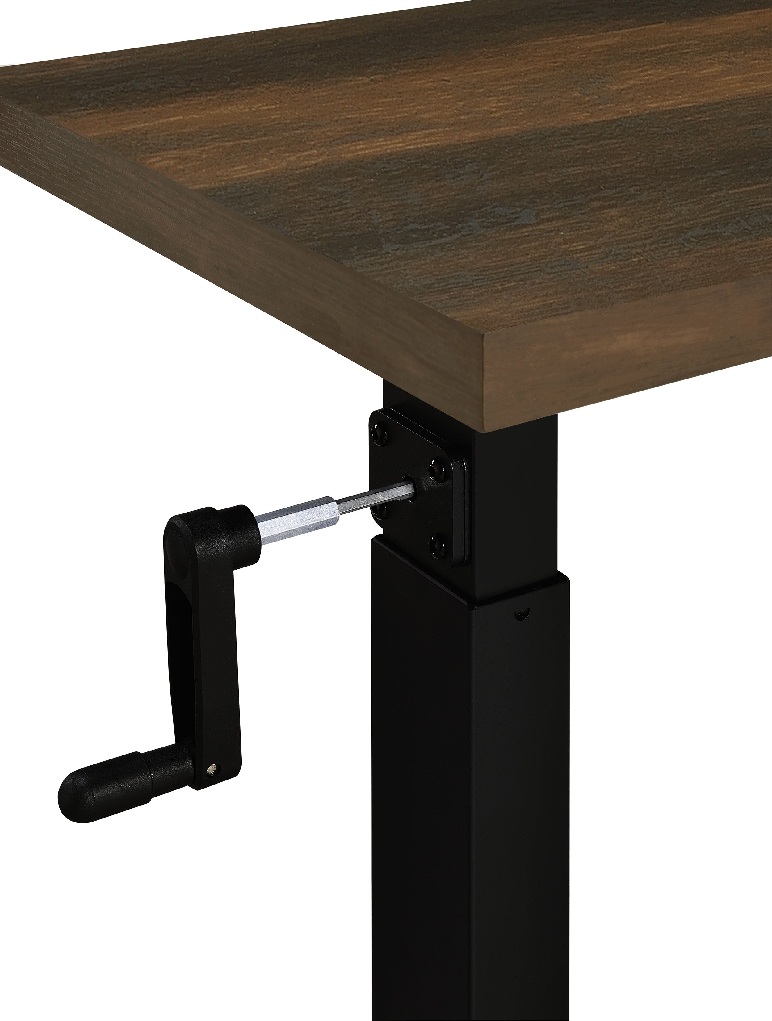 Westpark Height Adjustable Mobile Bedroom C-Table Dark Pine-