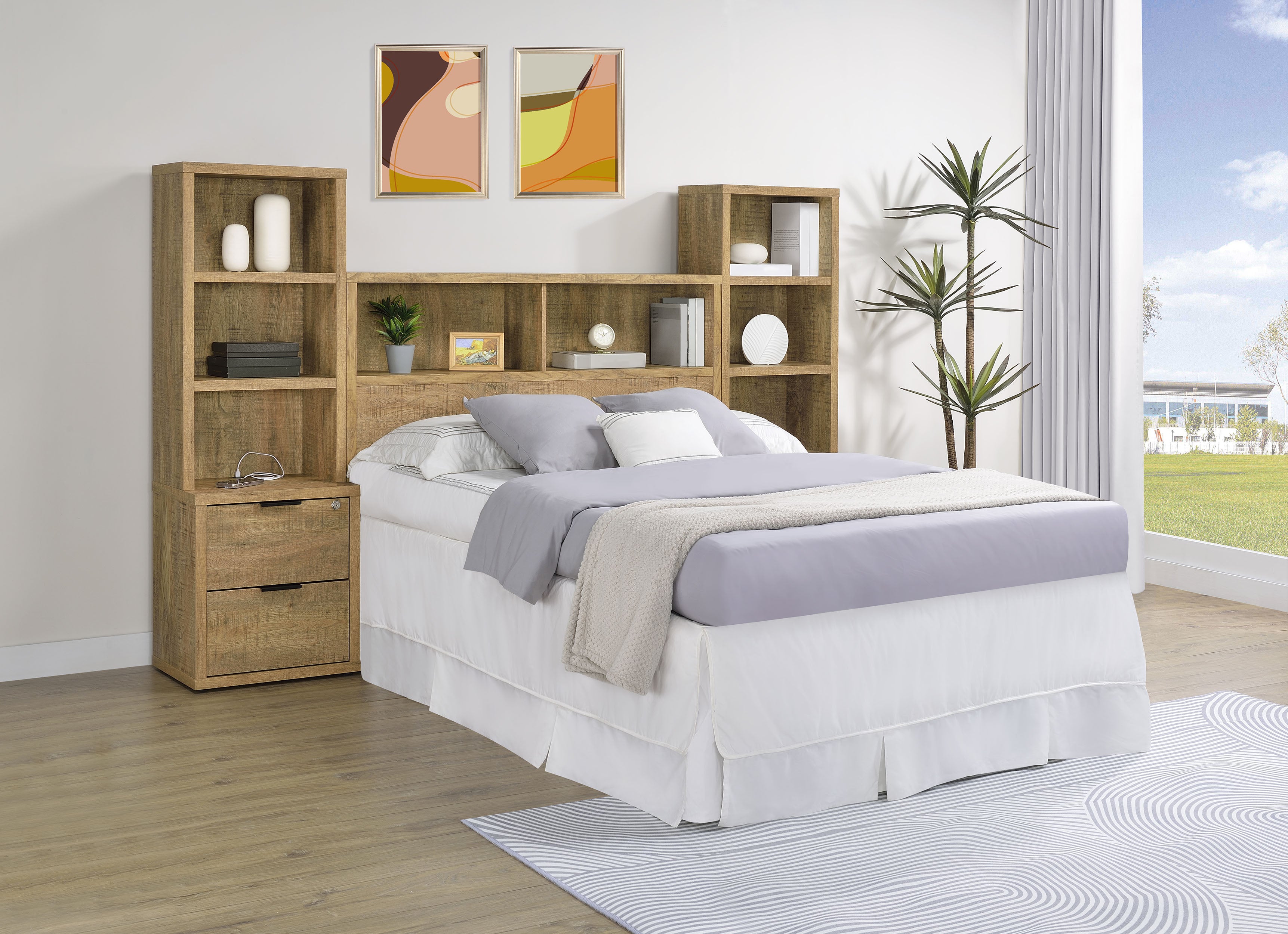 Westpark 49-inch Full Bookcase Headboard Mango-