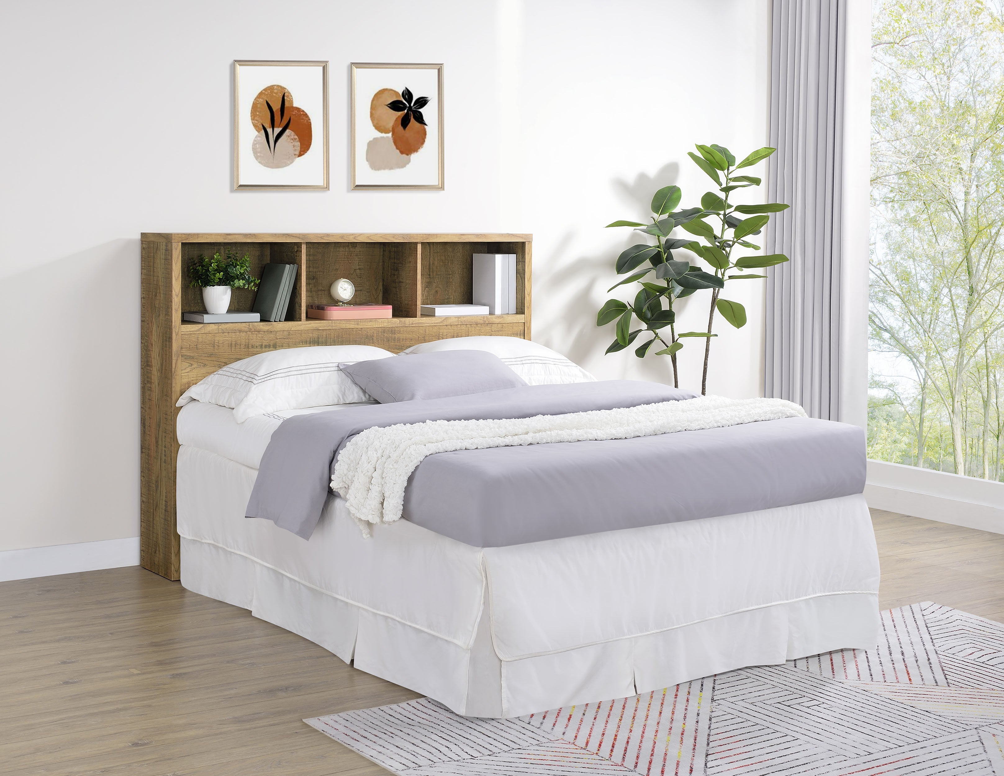 Westpark 49-inch Queen Bookcase Headboard Mango-