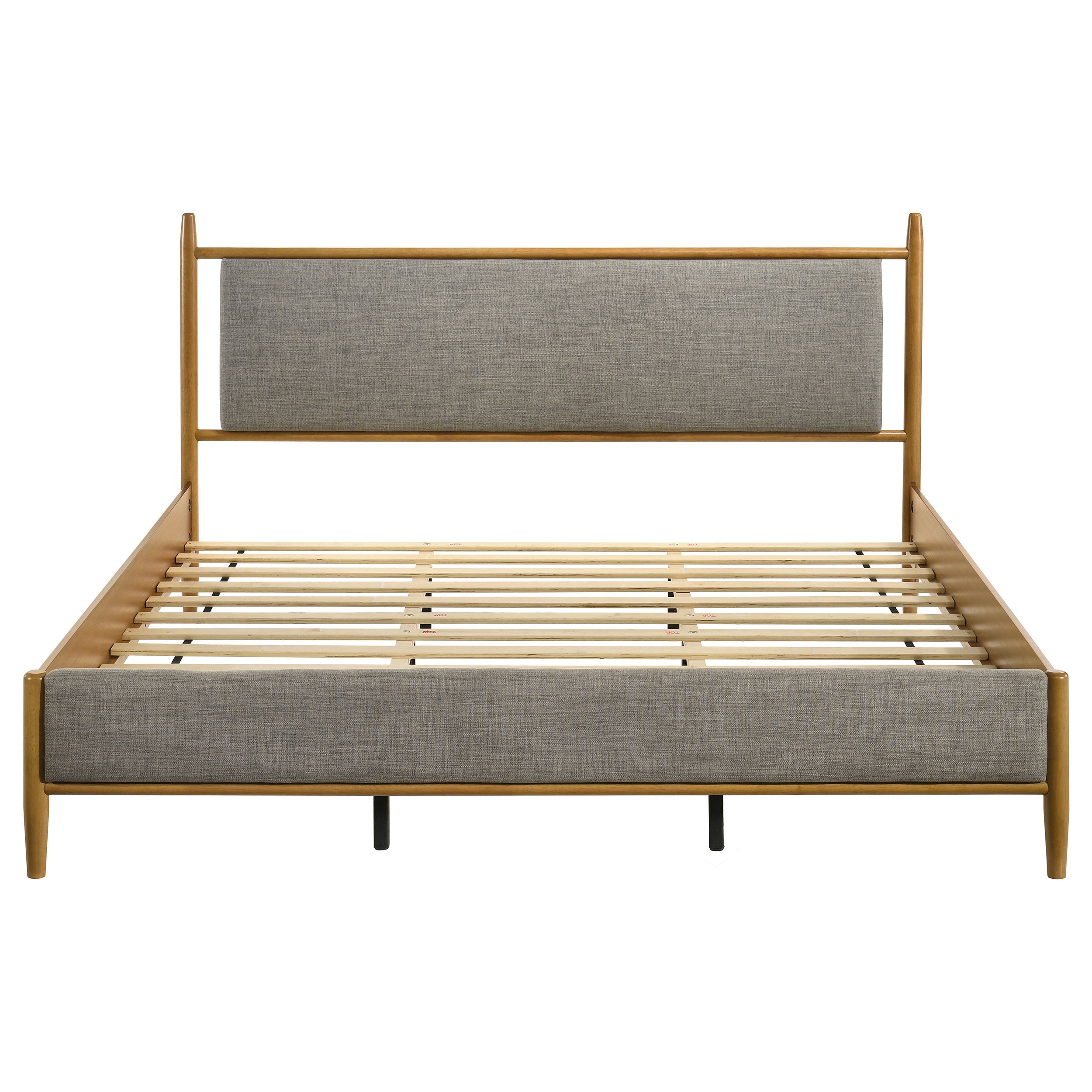 Mason 46-inch Eastern King Panel Platform Bed Light Brown-