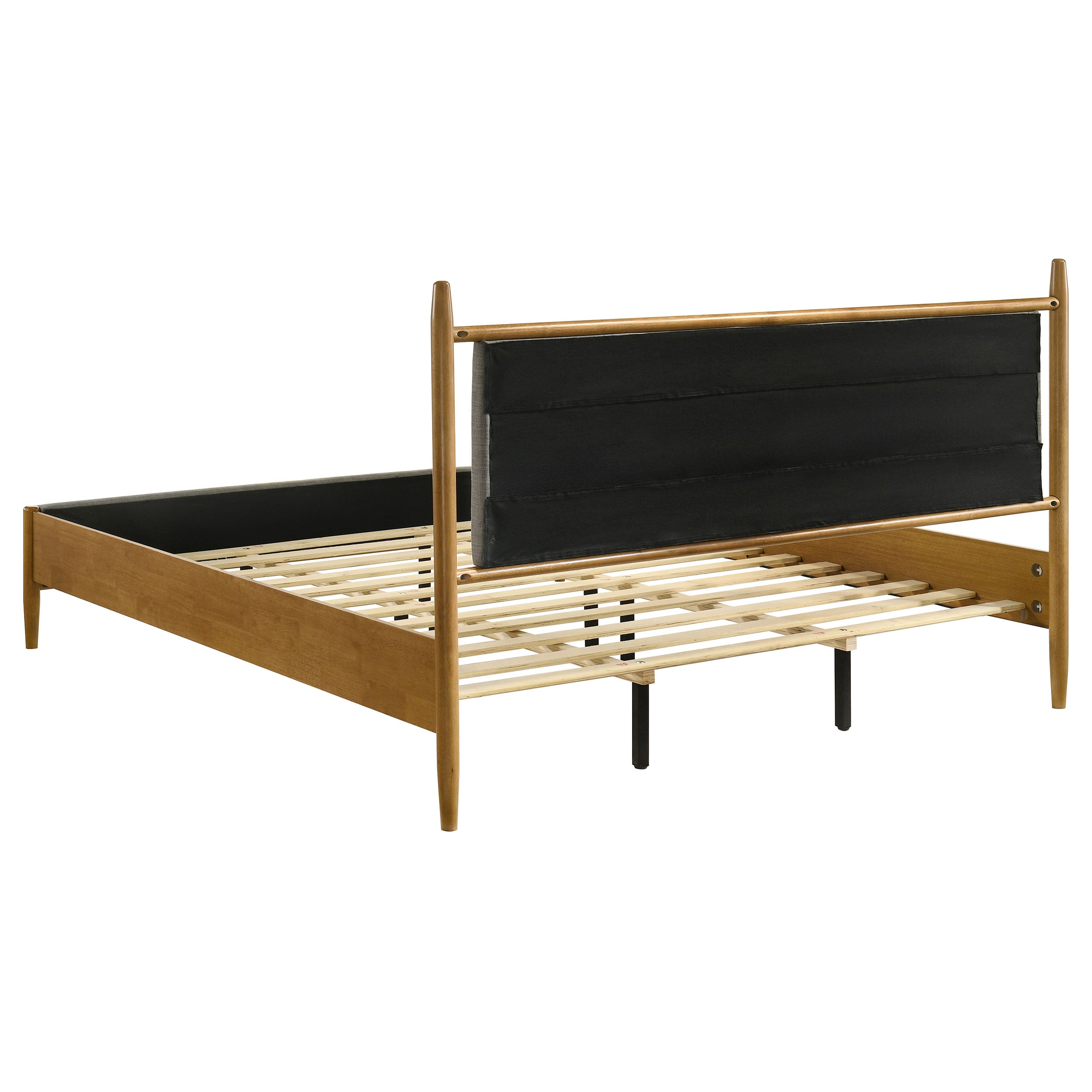 Mason 46-inch Eastern King Panel Platform Bed Light Brown-