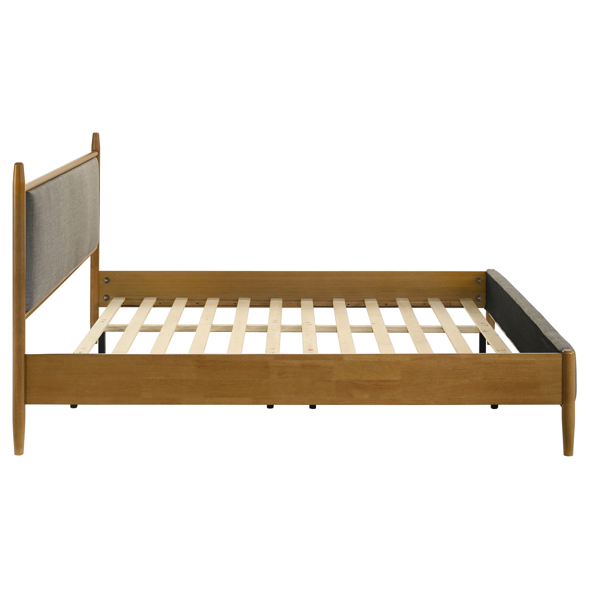 Mason 46-inch Eastern King Panel Platform Bed Light Brown-