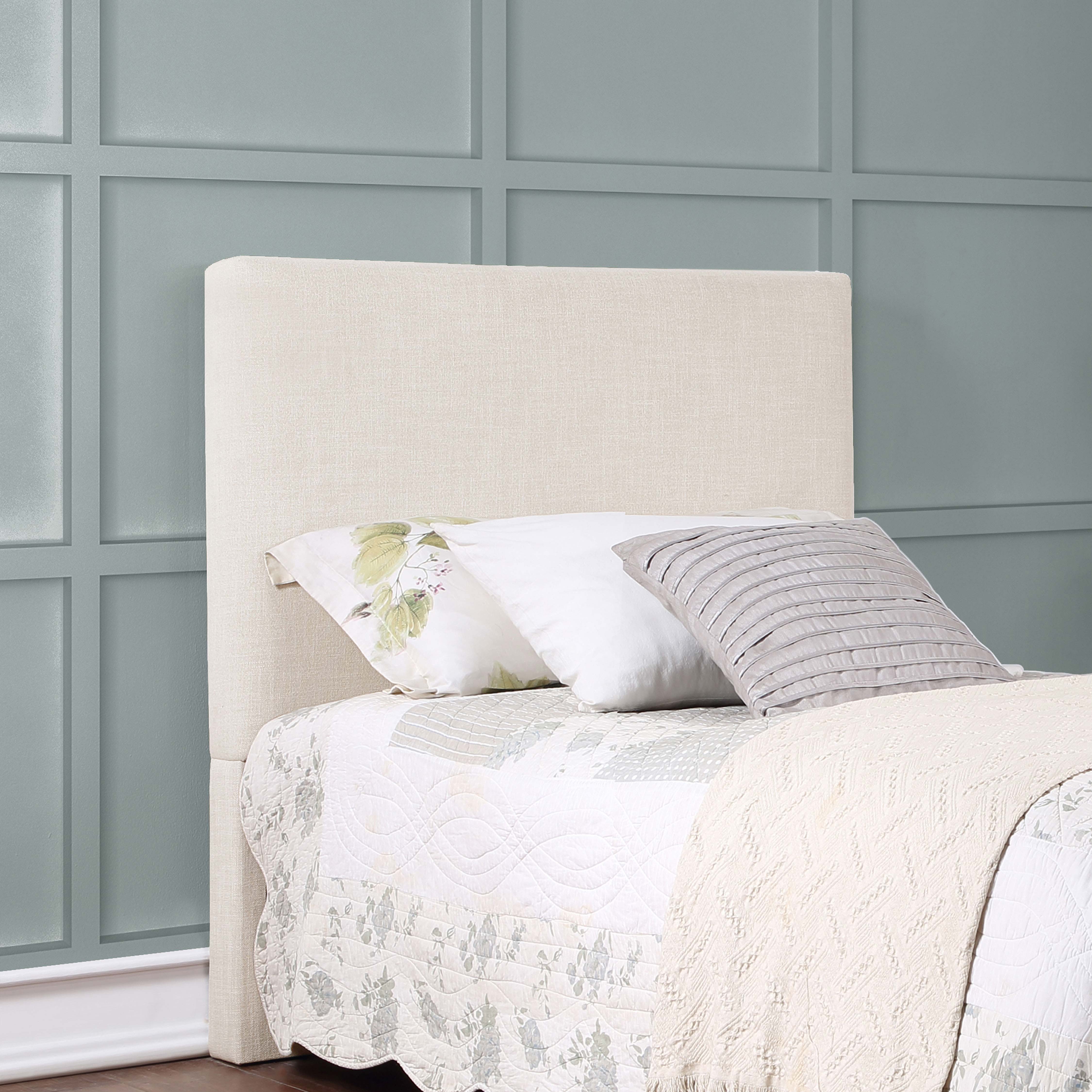 Pirro Upholstered Twin Panel Headboard Sand-CoasterEveryday