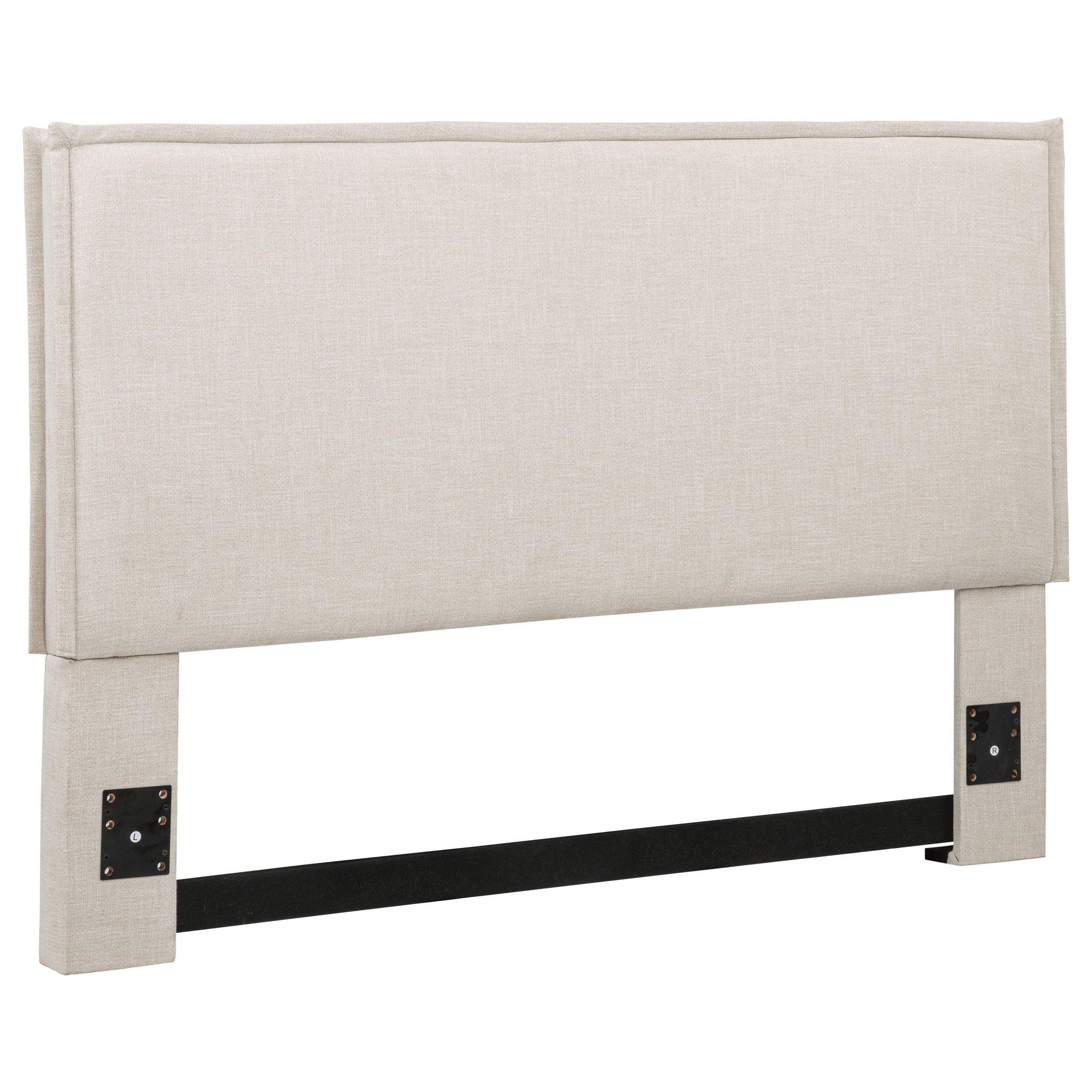 Izzy Upholstered Queen or Full Panel Headboard Sand-CoasterEveryday