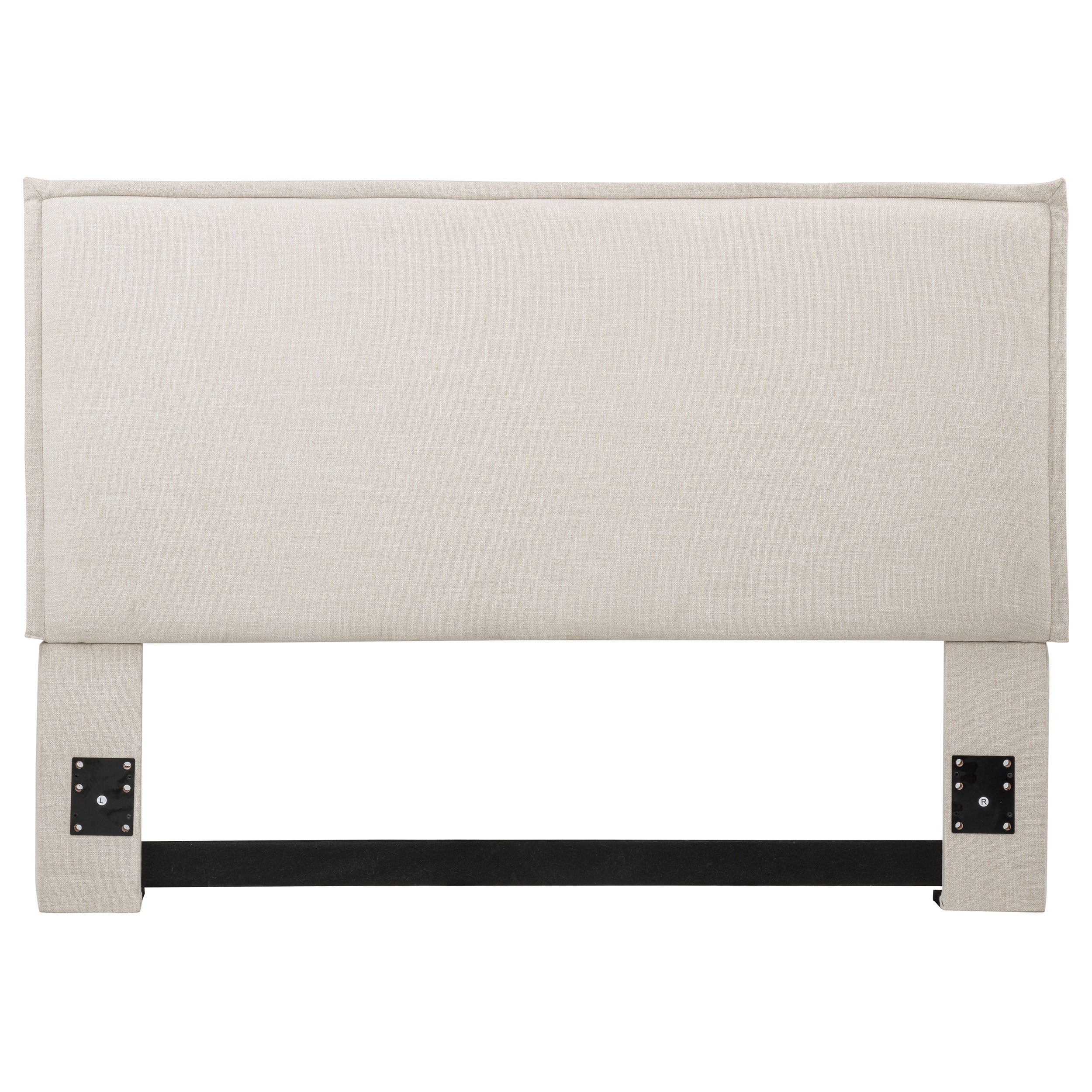 Izzy Upholstered Queen or Full Panel Headboard Sand-CoasterEveryday