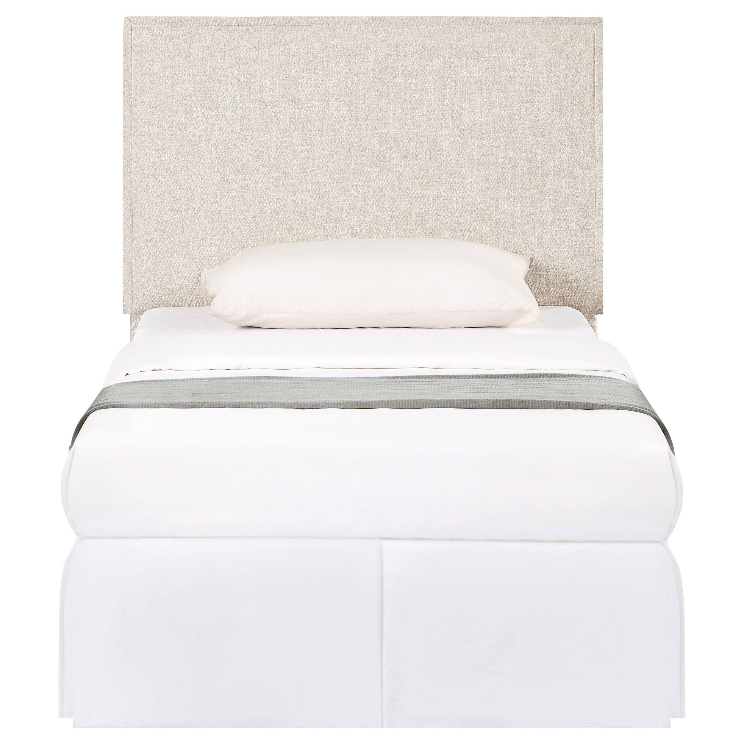 Izzy Upholstered Twin Panel Headboard Sand-CoasterEveryday