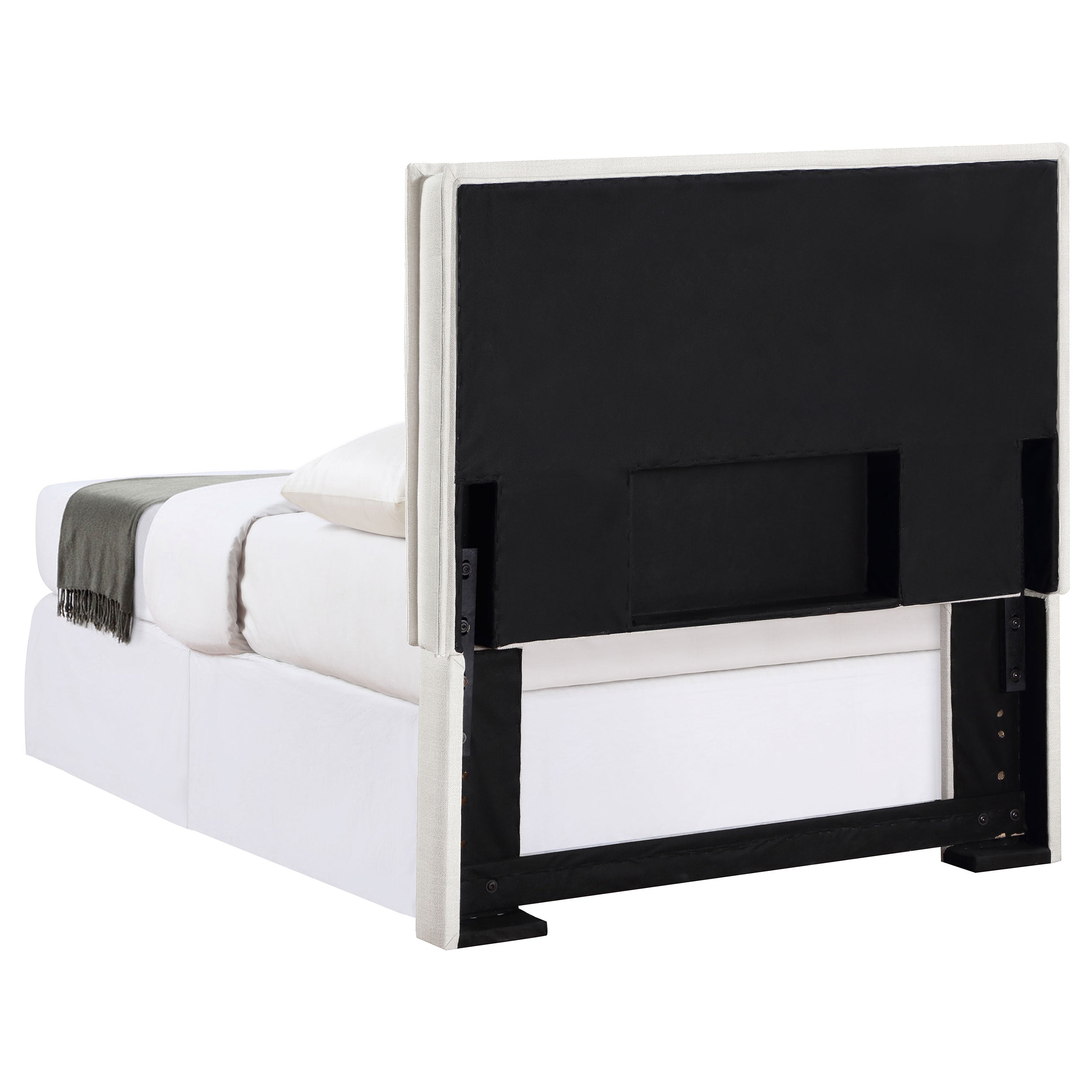 Izzy Upholstered Twin Panel Headboard Sand-CoasterEveryday