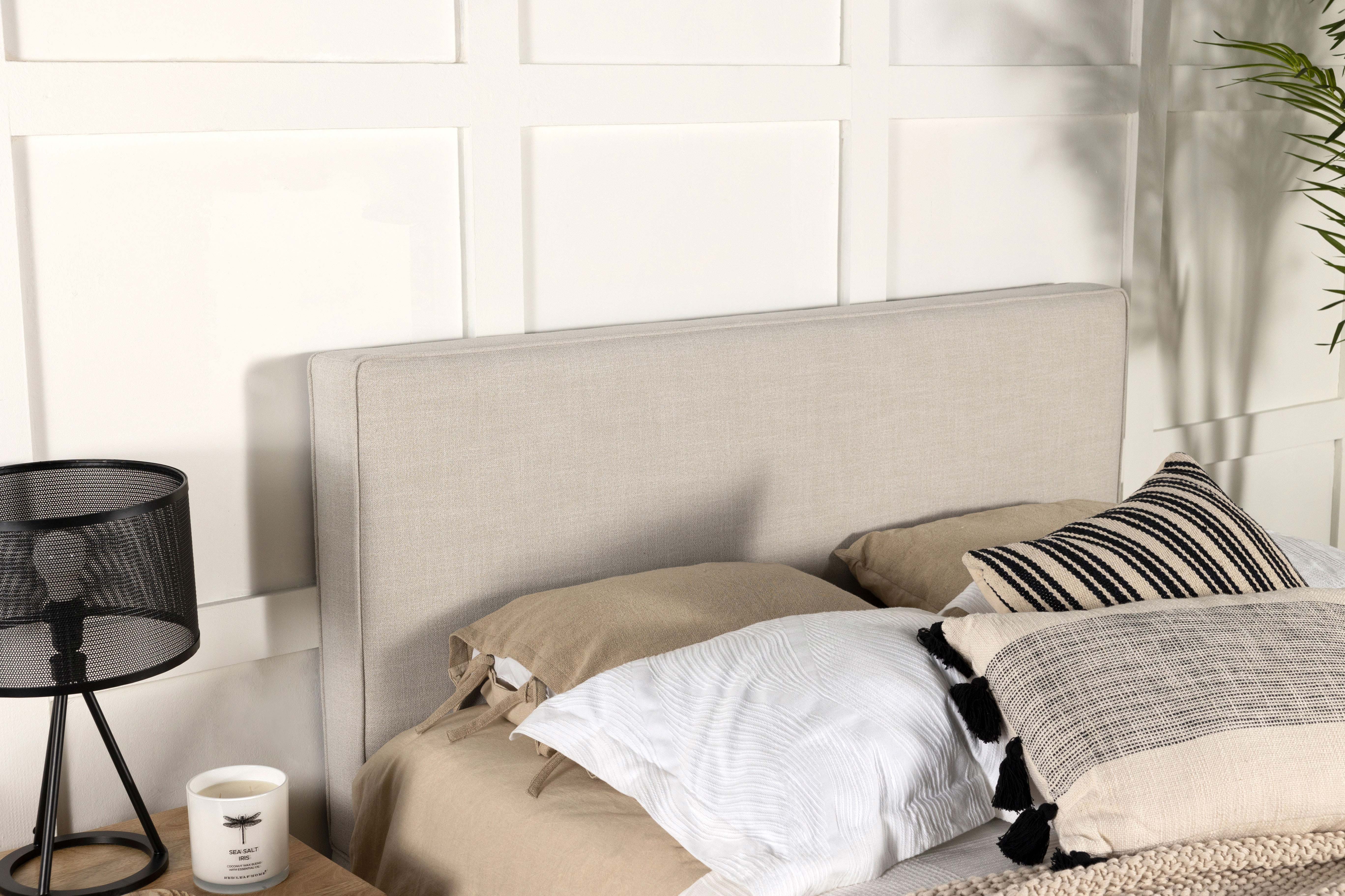 Kosmo Upholstered King Panel Headboard Sand-CoasterEveryday