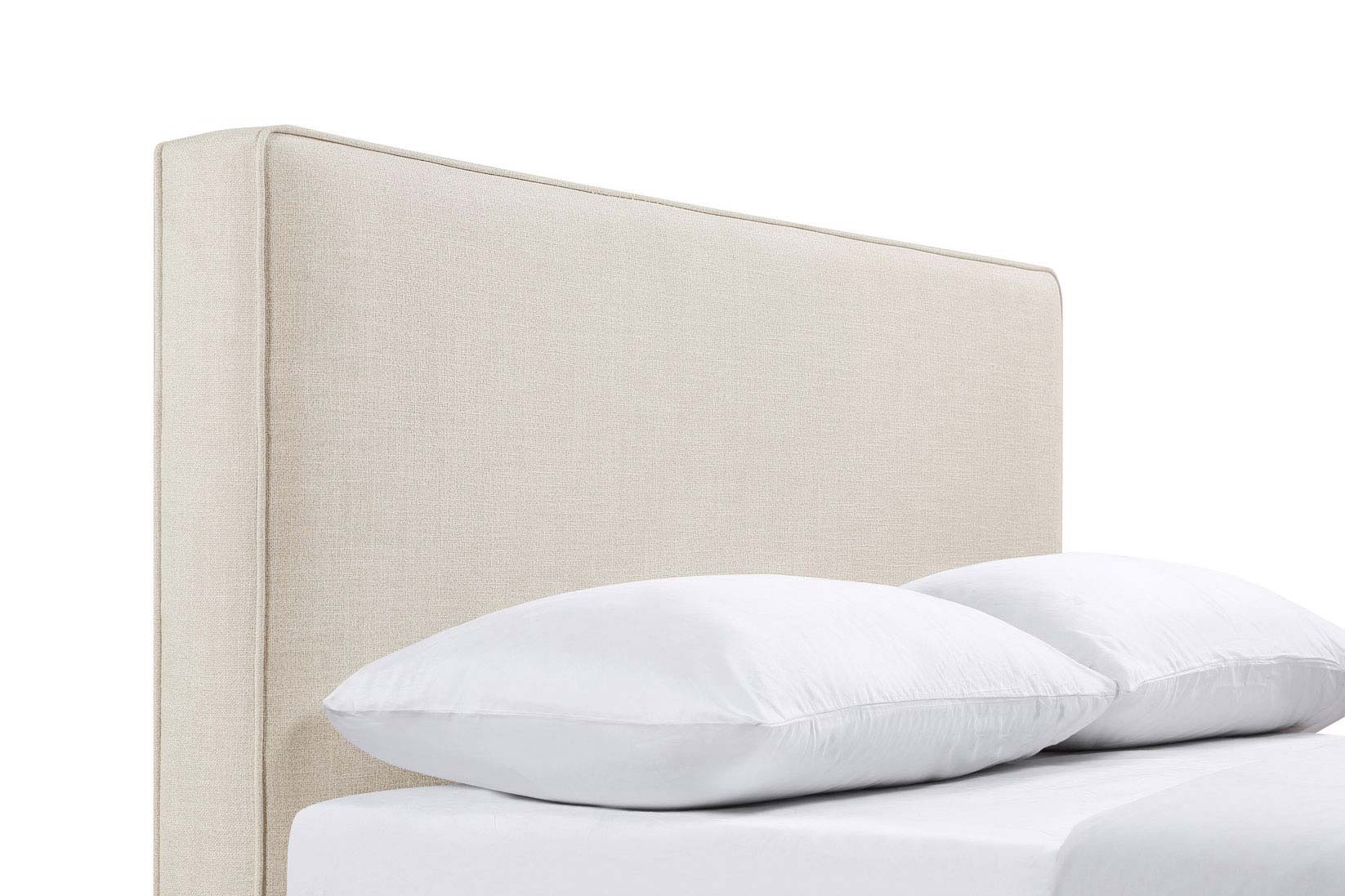 Kosmo Upholstered Queen or Full Panel Headboard Sand-CoasterEveryday