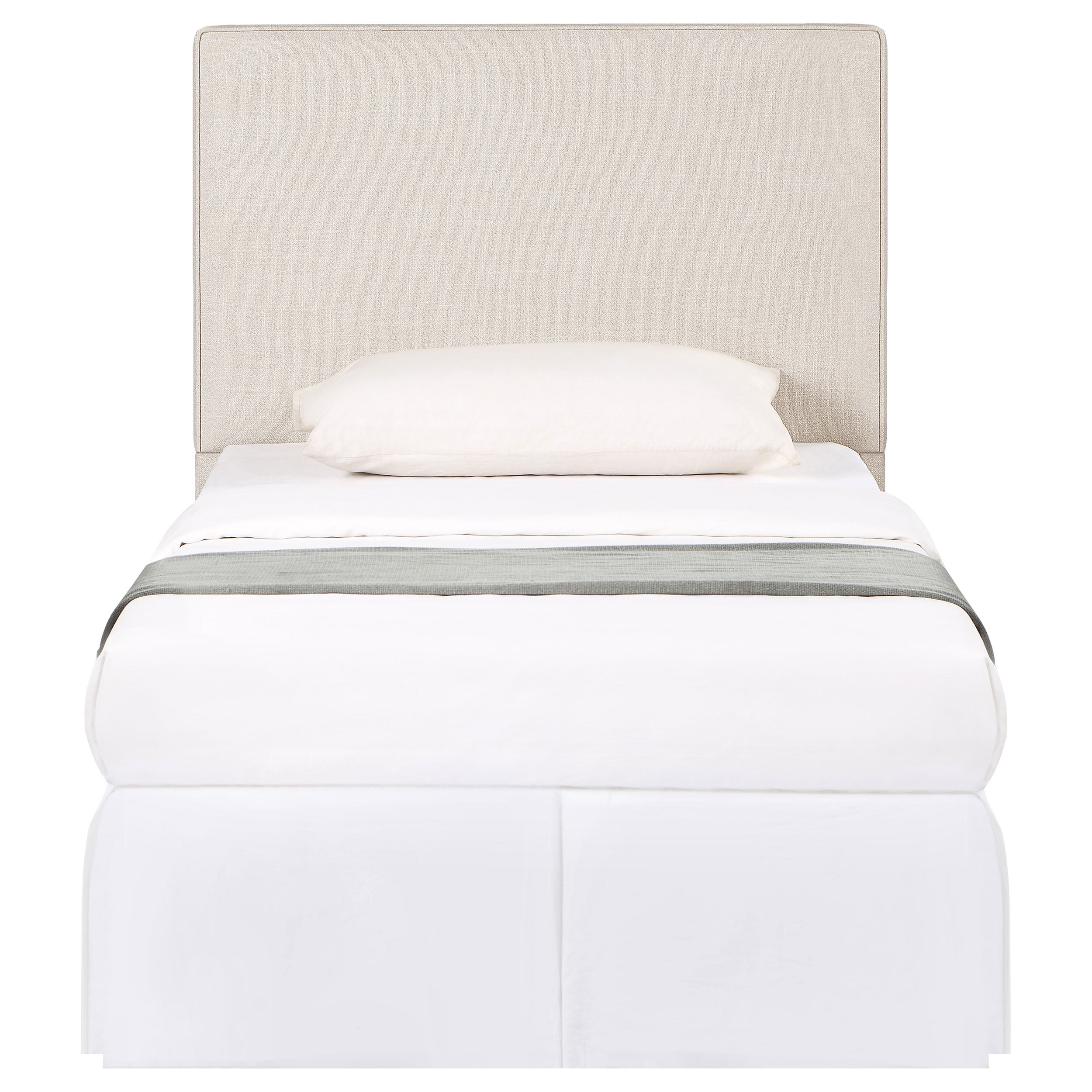 Kosmo Upholstered Twin Panel Headboard Sand-CoasterEveryday