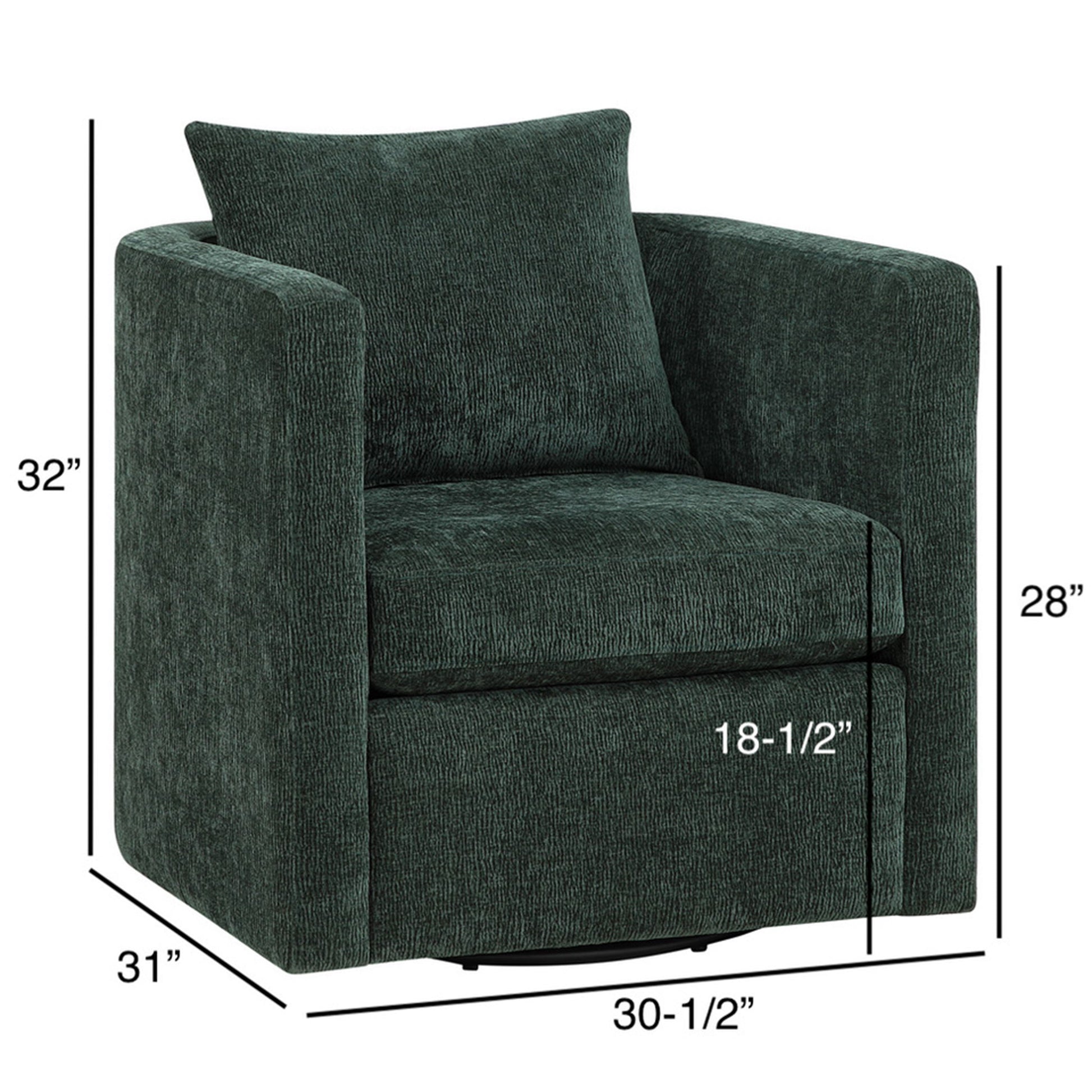 Sutton - Swivel Barrel Chair - Best Buy Furniture