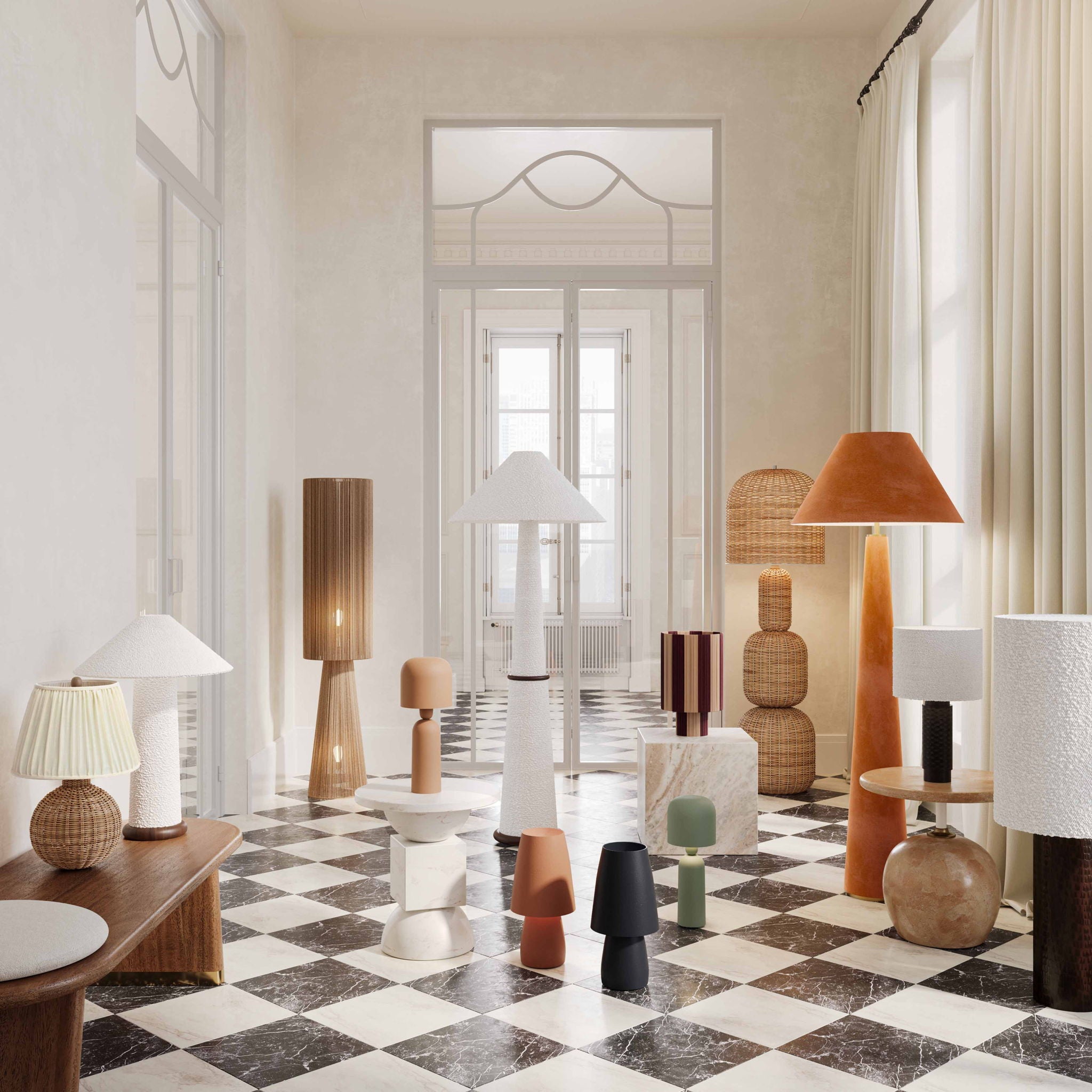 Faith - Floor Lamp - White