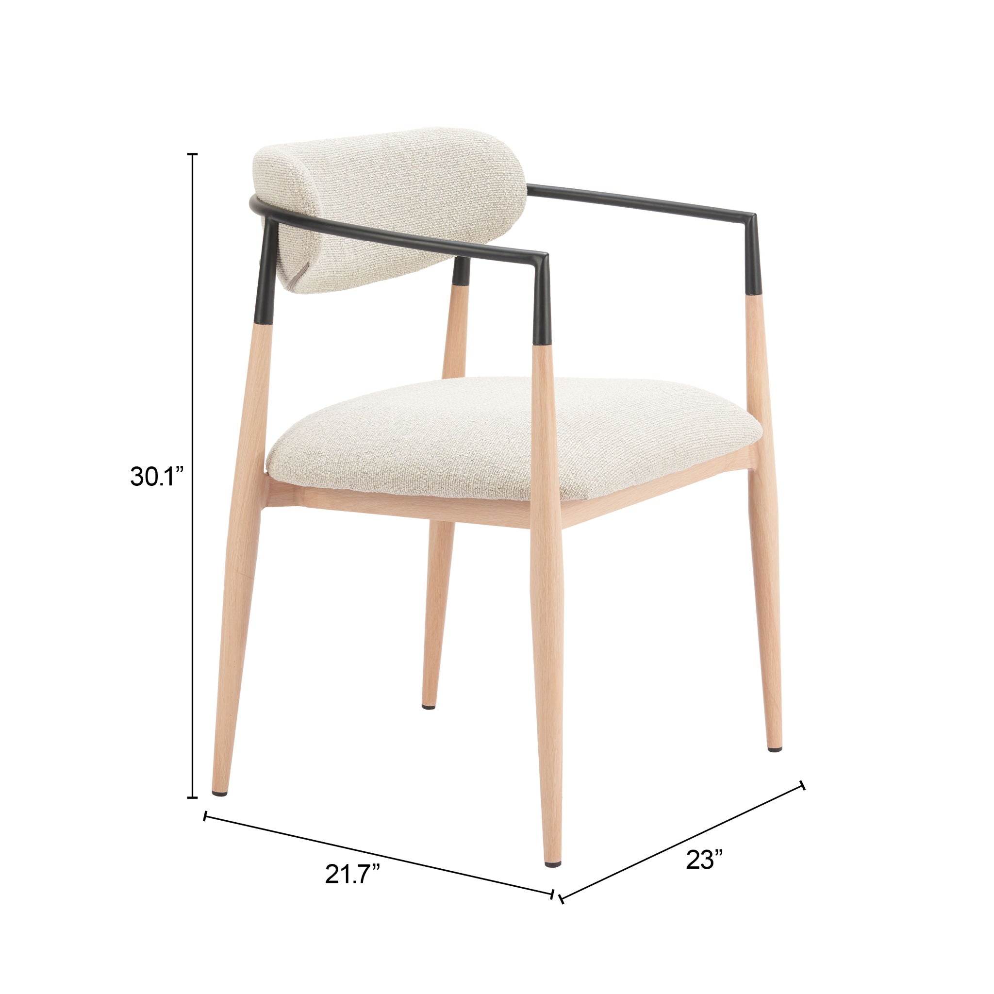 Equinox - Dining Chair (Set of 2) - Oyster Gray & Natural