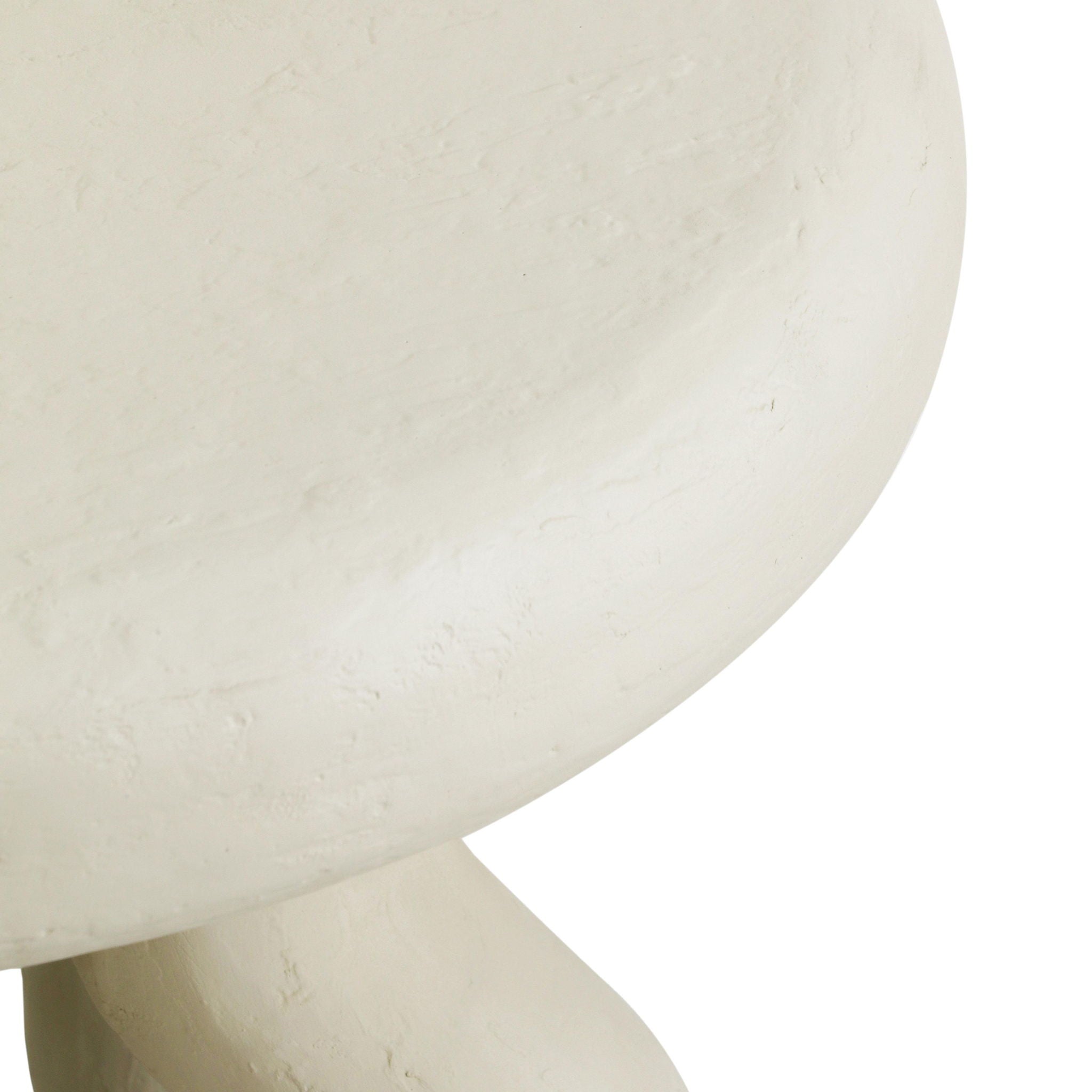Maddie - Textured Side Table - Cream