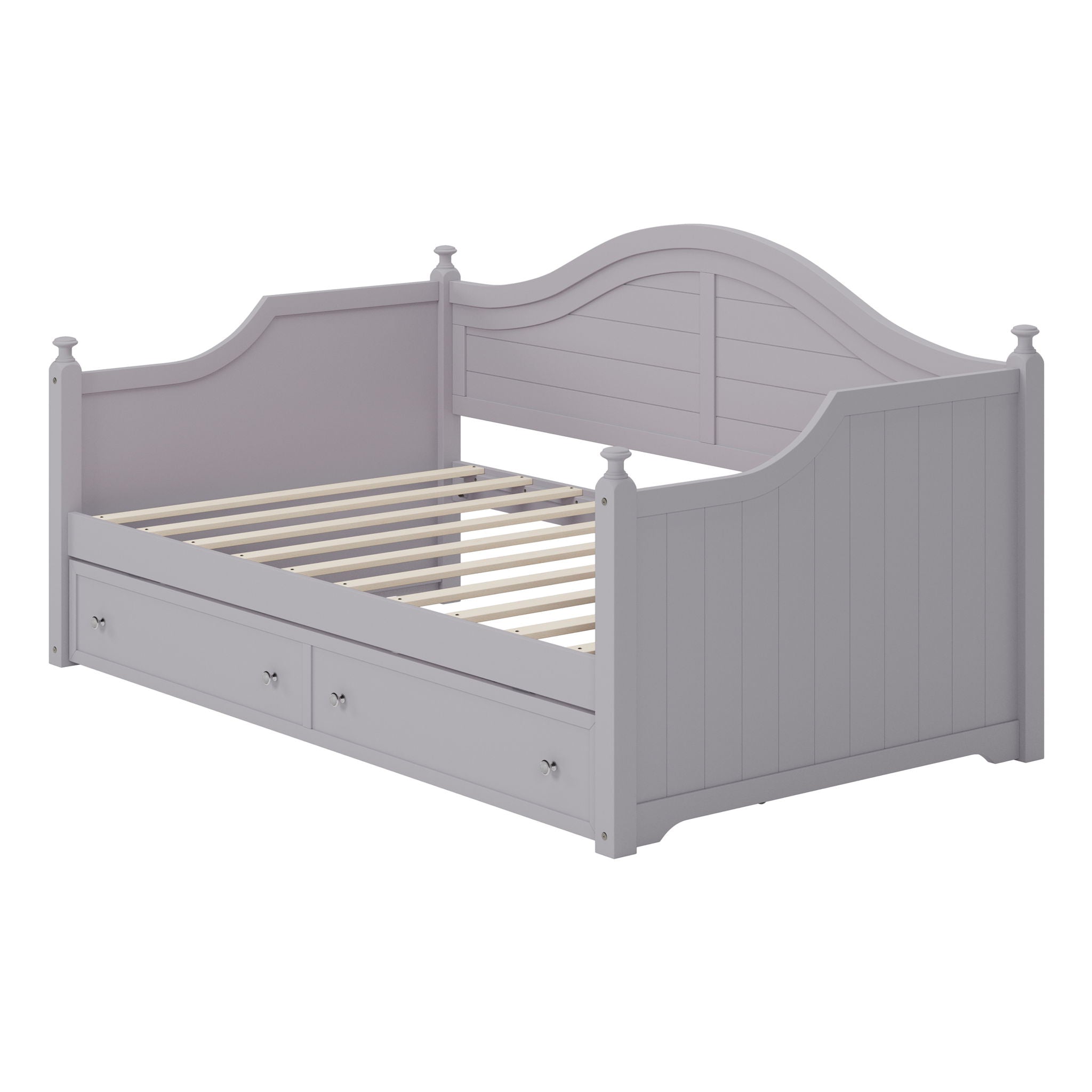 Daybed With 2 Storage Drawers, Sofa Bed With Handrail For Living Room Bedroom