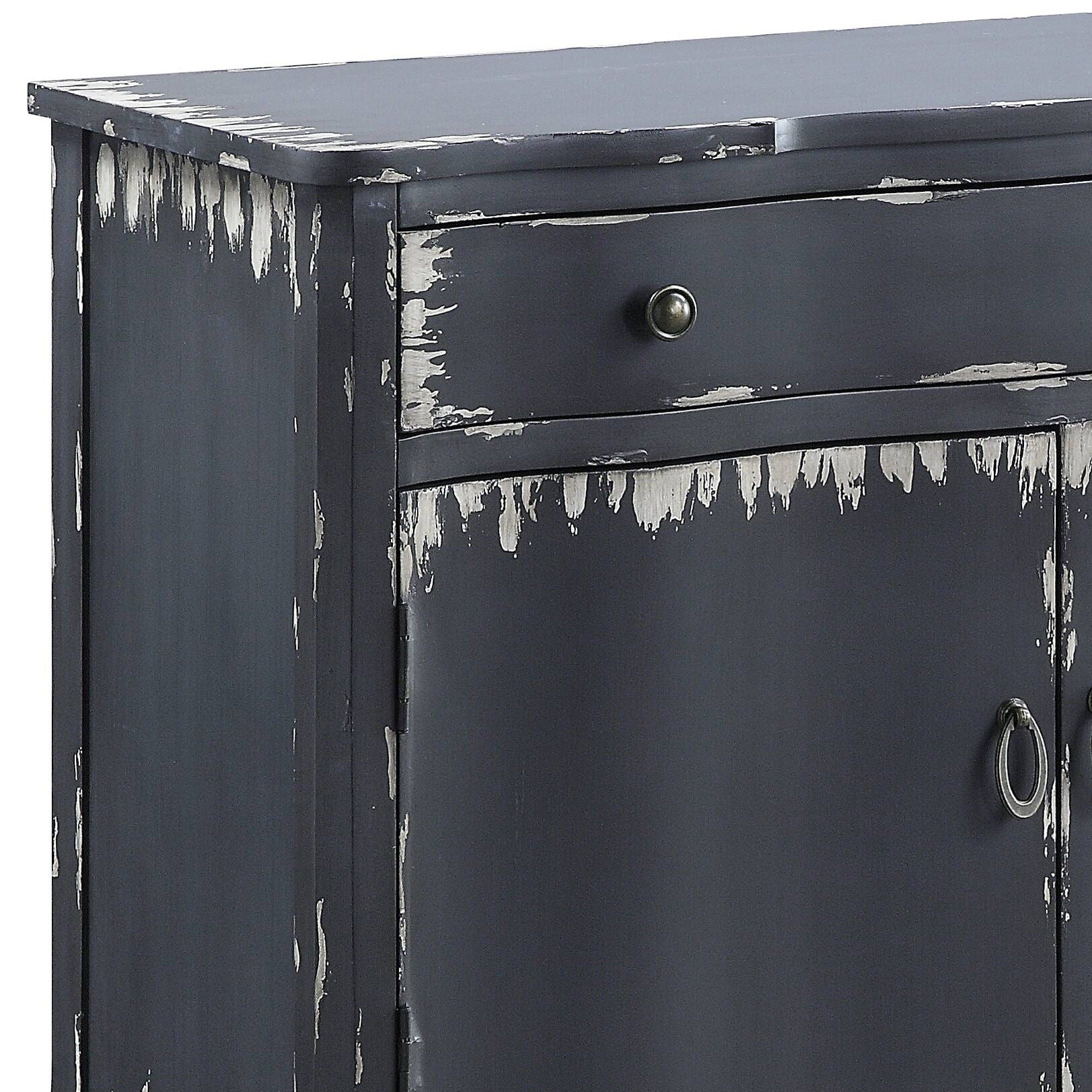 Deianira - Antique Console Cabinet - Gray - Best Buy Furniture