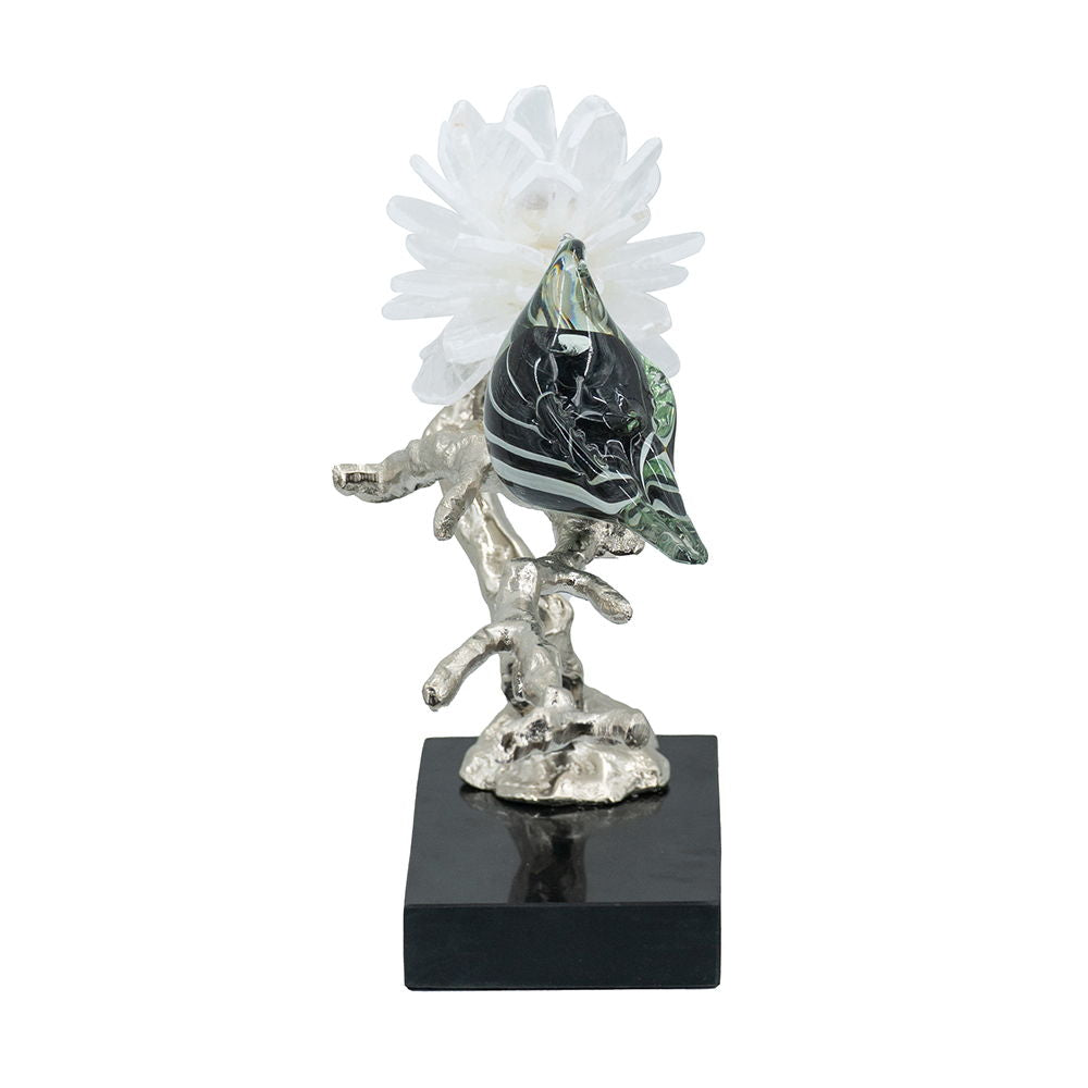 Aluminum Candle Holder With Marble Stand