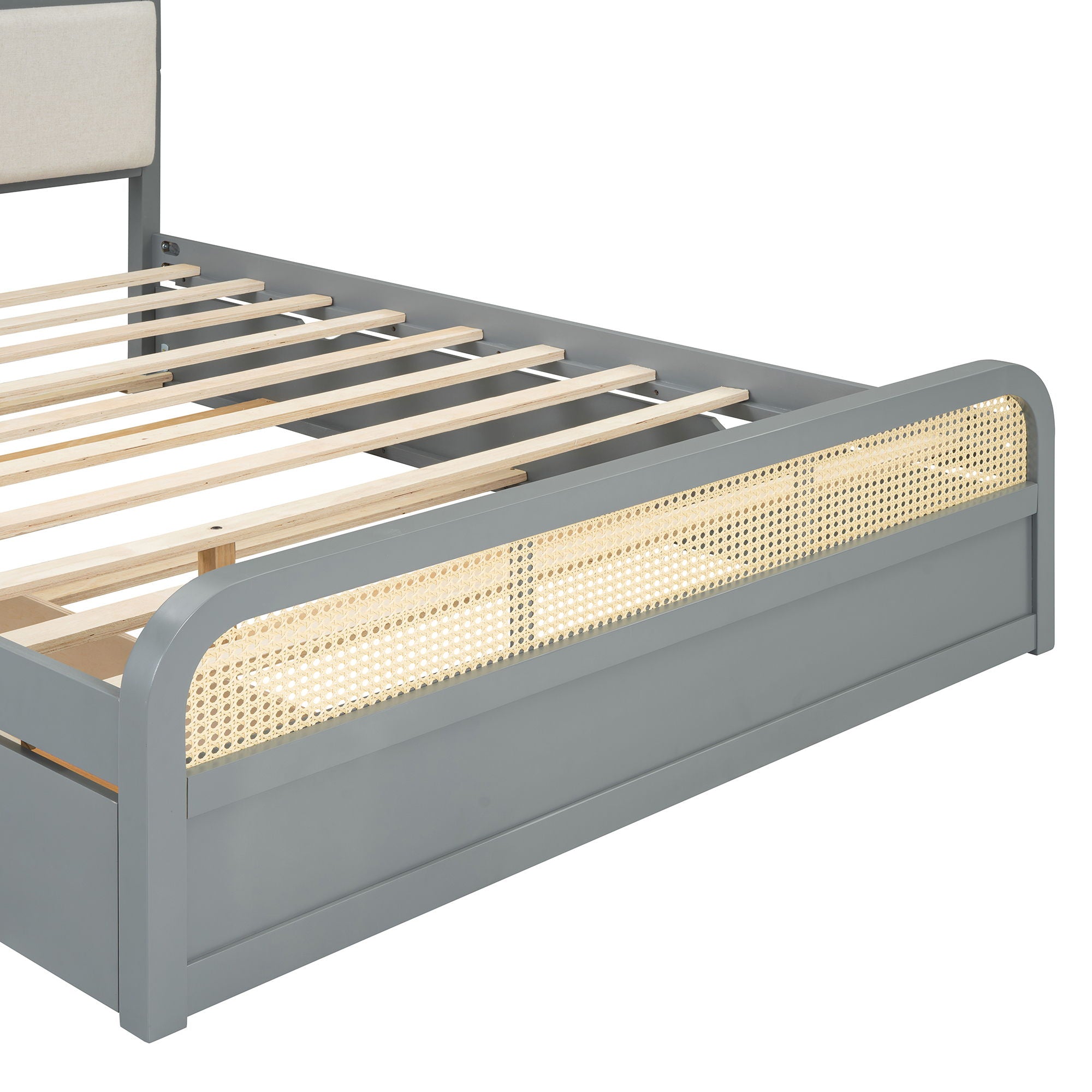 Platform Bed With Trundle And 2 Drawers