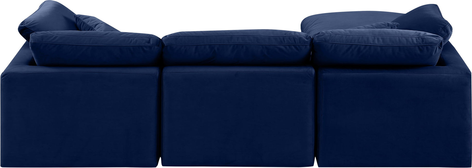 Indulge - Velvet 4 Piece Modular Sectional With Chaise - Best Buy Furniture