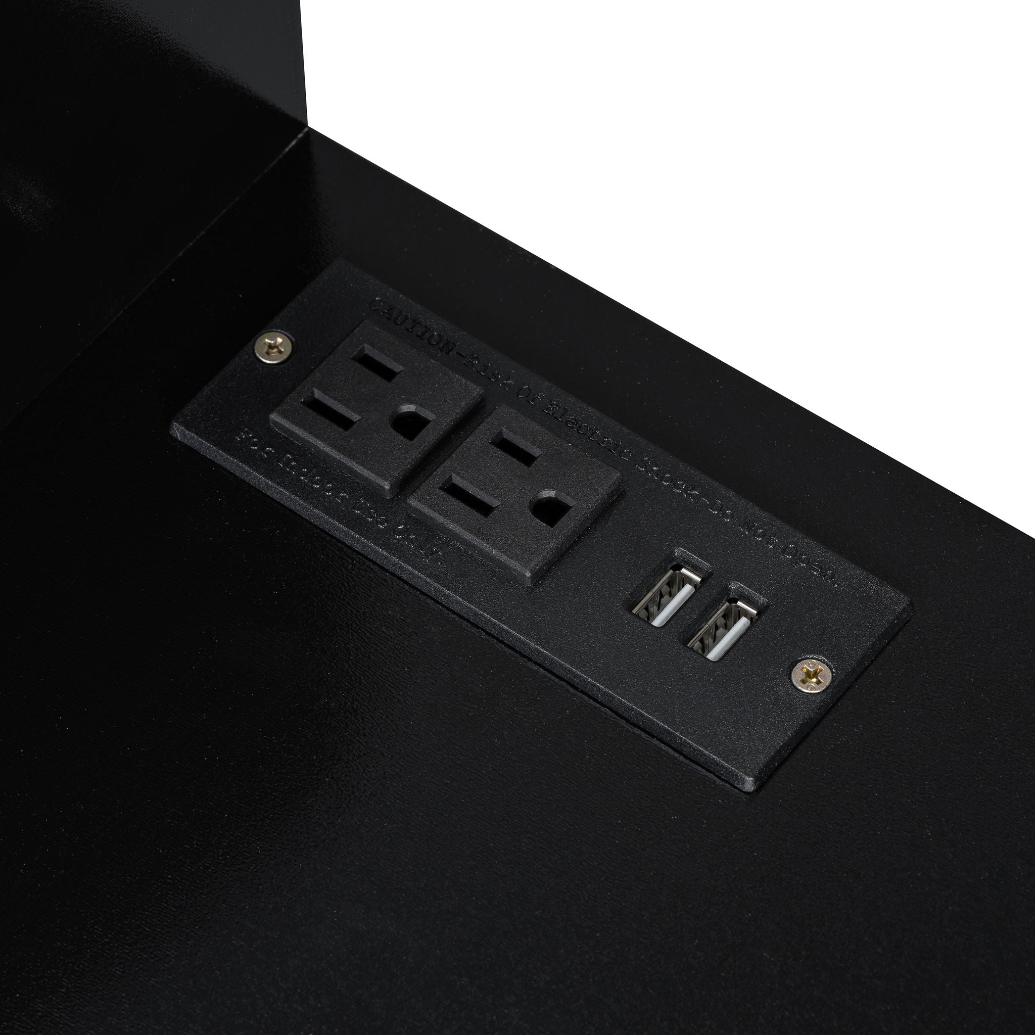 Modern Makeup Vanity Desk With Drawers Cabinet & Charging Port Engineered Wood Space Saving Design For Small Places - Black - Best Buy Furniture