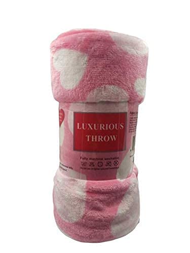 Decor&More Amor Eterno Be Mine Love Collection Valentine's Day Heart Ultra Plush Throw Blanket (50" x 60") - - Best Buy Furniture