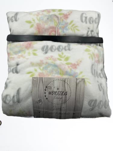 Faith, Hope, Love Home Decor God Is Good Oversized Microplush Throw Blanket - Best Buy Furniture