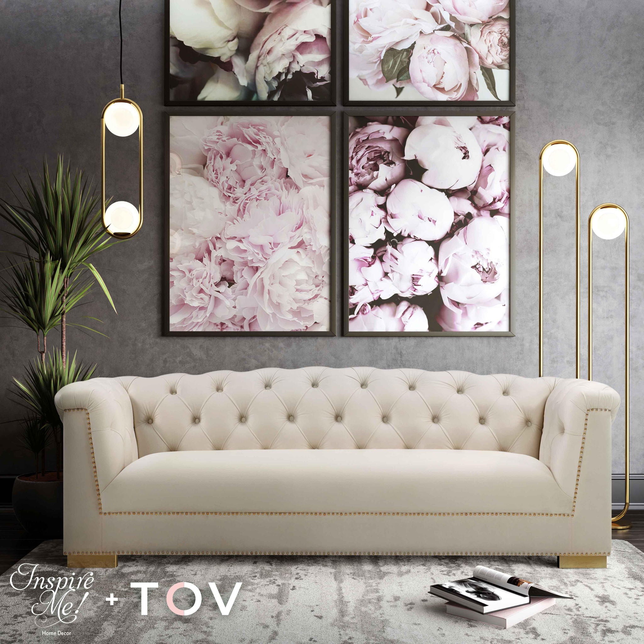 Farah - Velvet Sofa