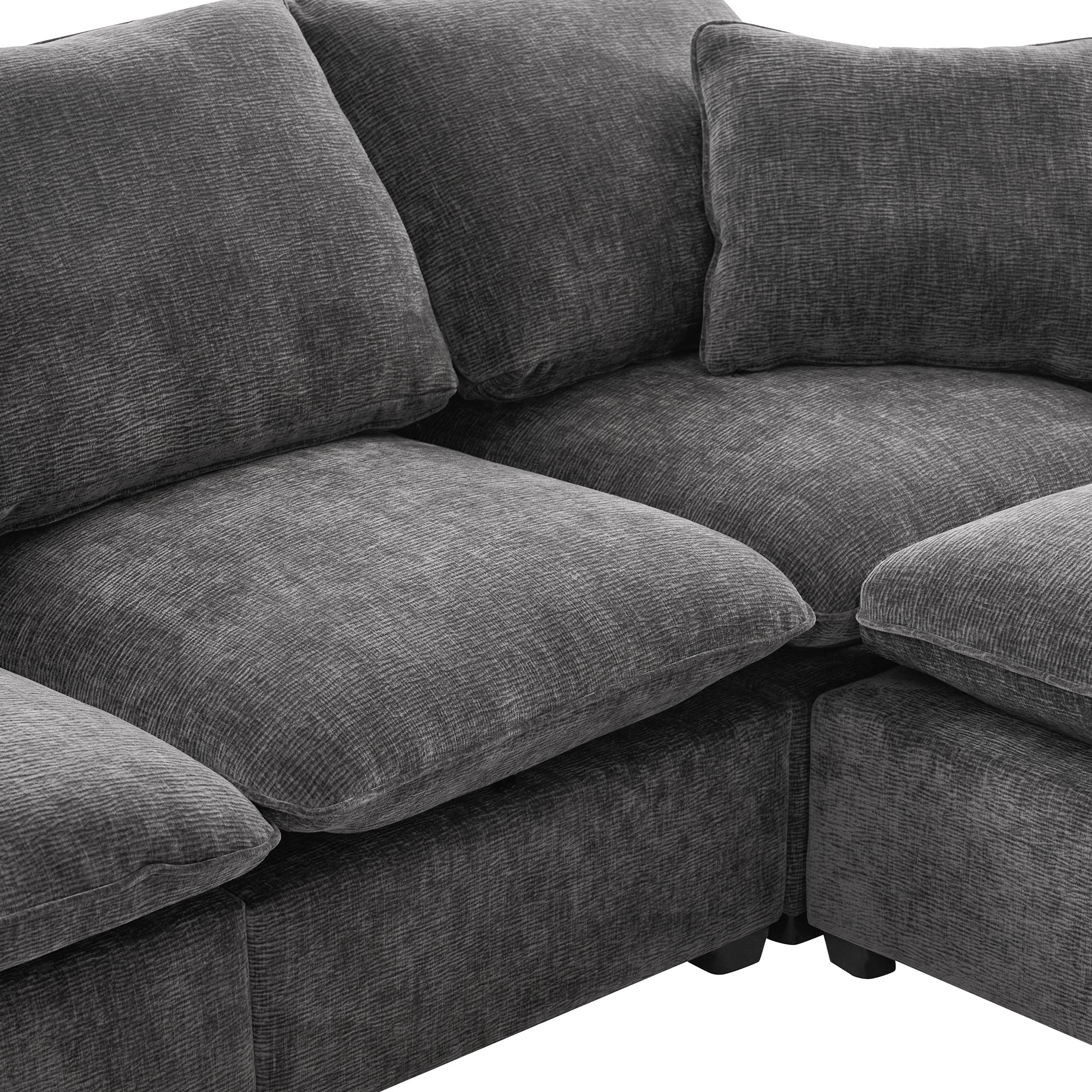 The Katherine Customizable Modular Chenille Sectional