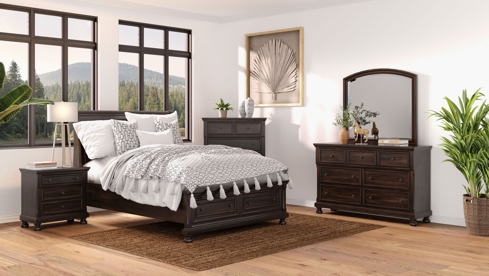 Nightstand Two Storage Drawers