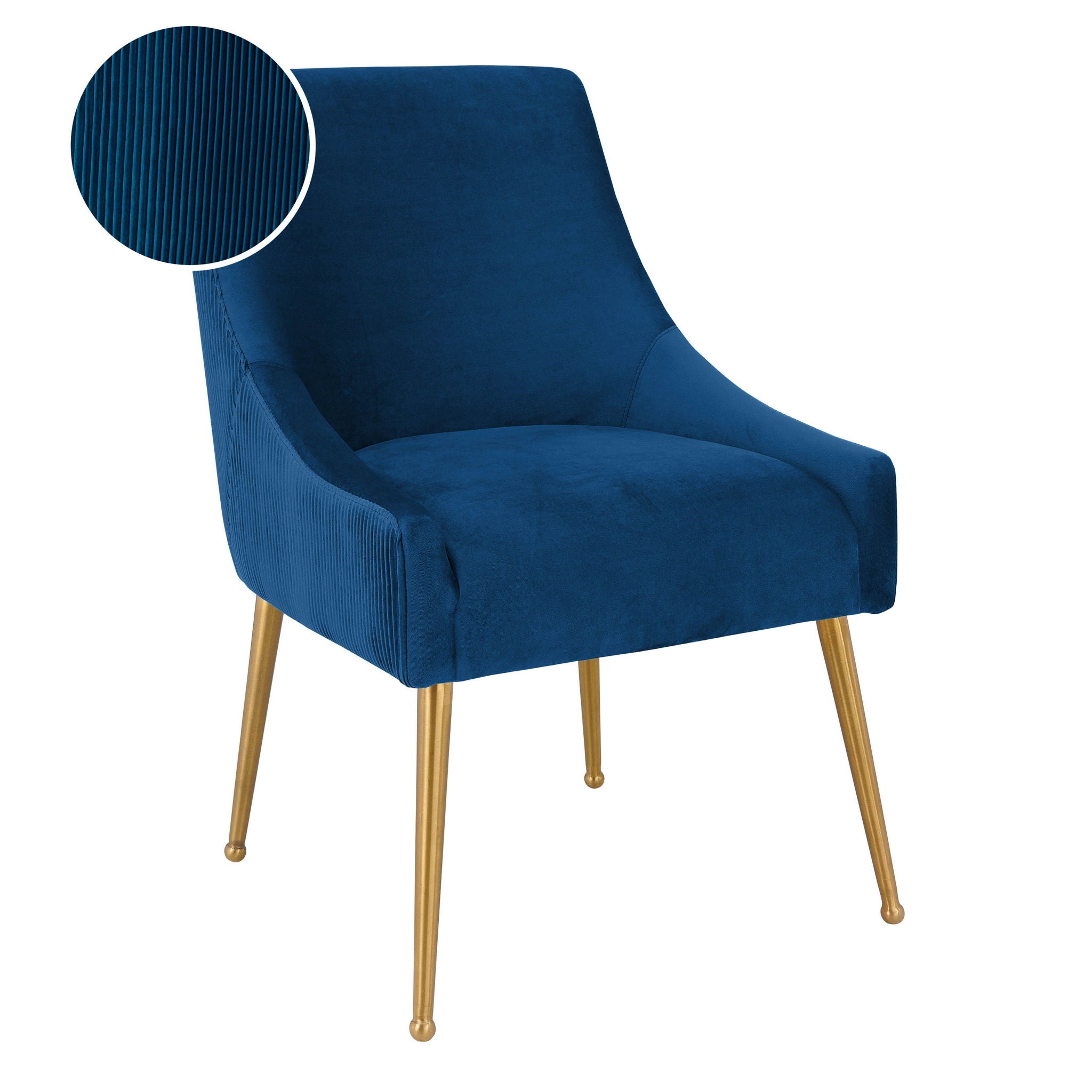 Beatrix - Pleated Velvet Side Chair