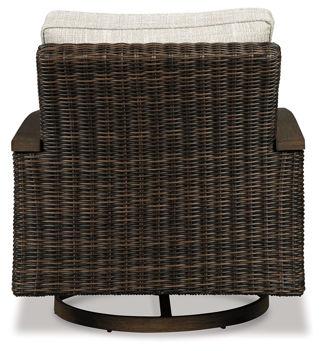 Paradise Trail - Swivel Lounge Chair (Set of 2) - Medium Brown - Best Buy Furniture