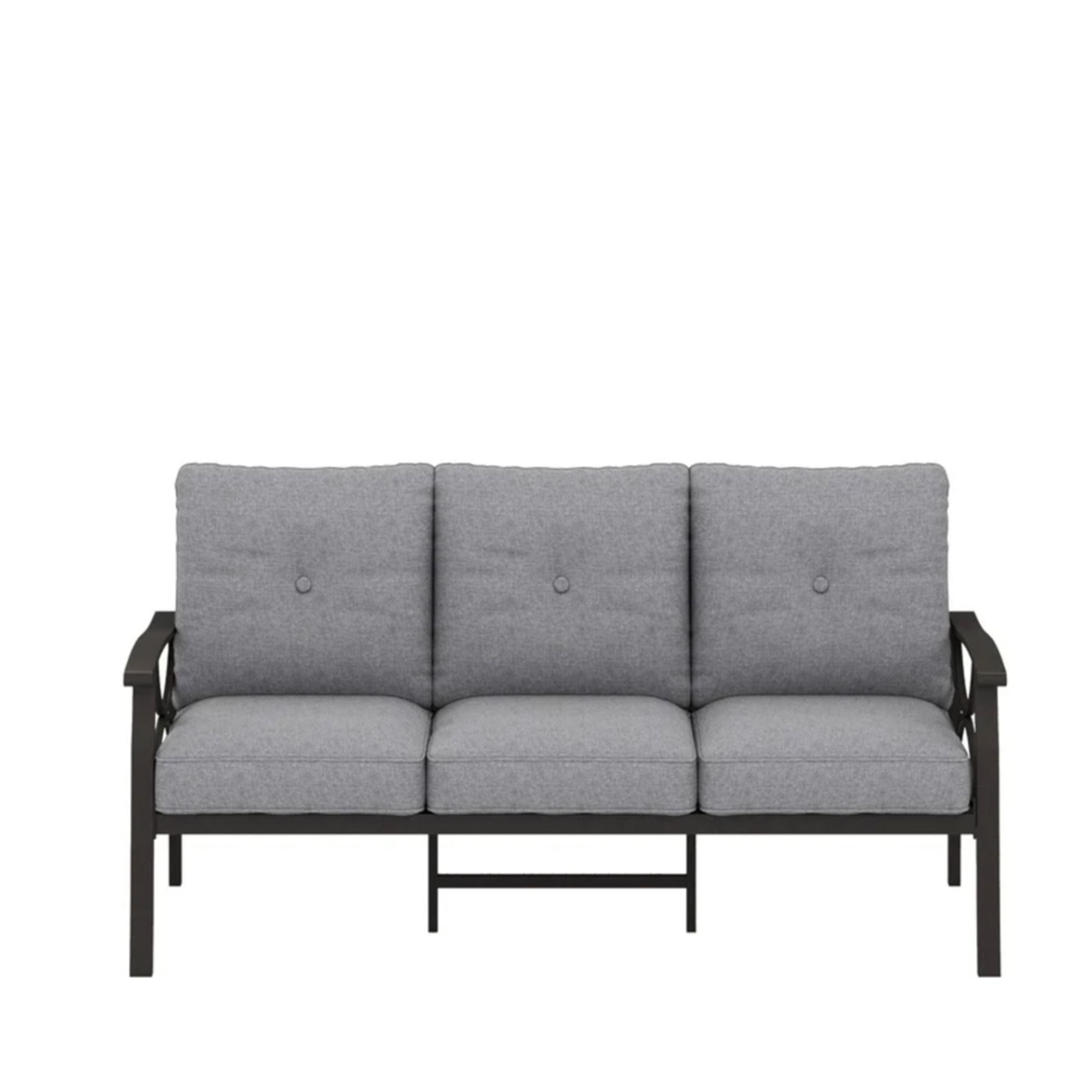All-Weather 3 Seat Patio Sofa With Cushions