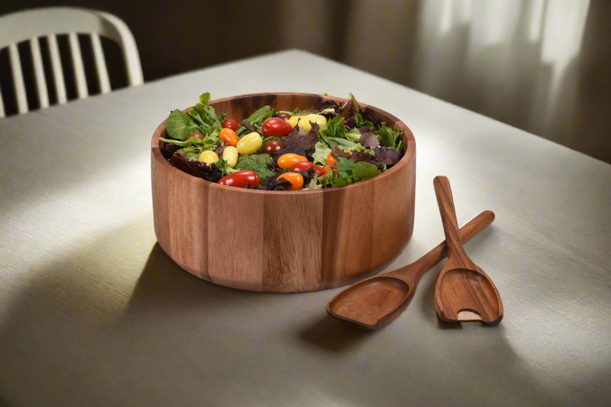 Large Salad Bowl with Servers