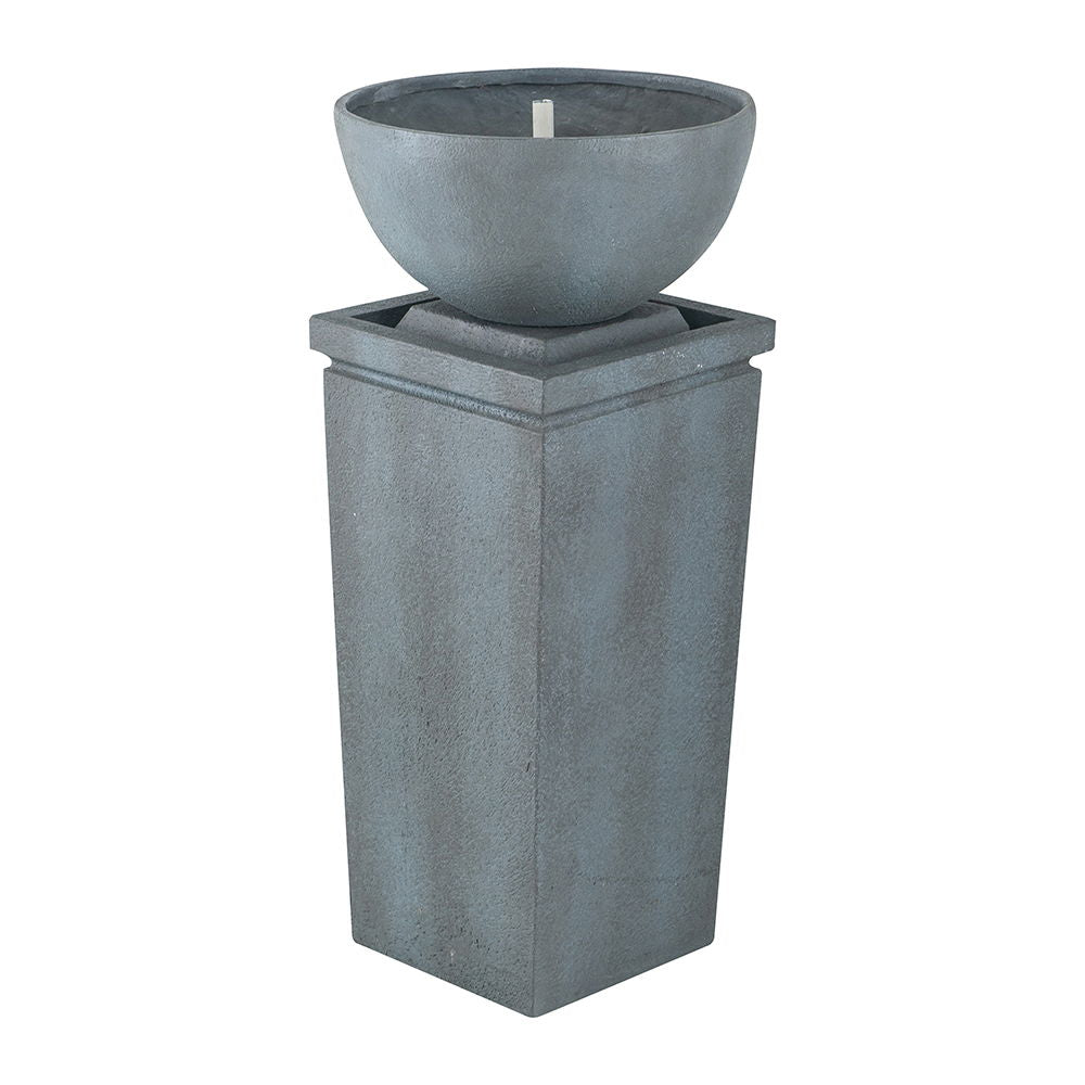 Zen Bowl Water Fountain Outdoor Bird Feeder and Garden Feature