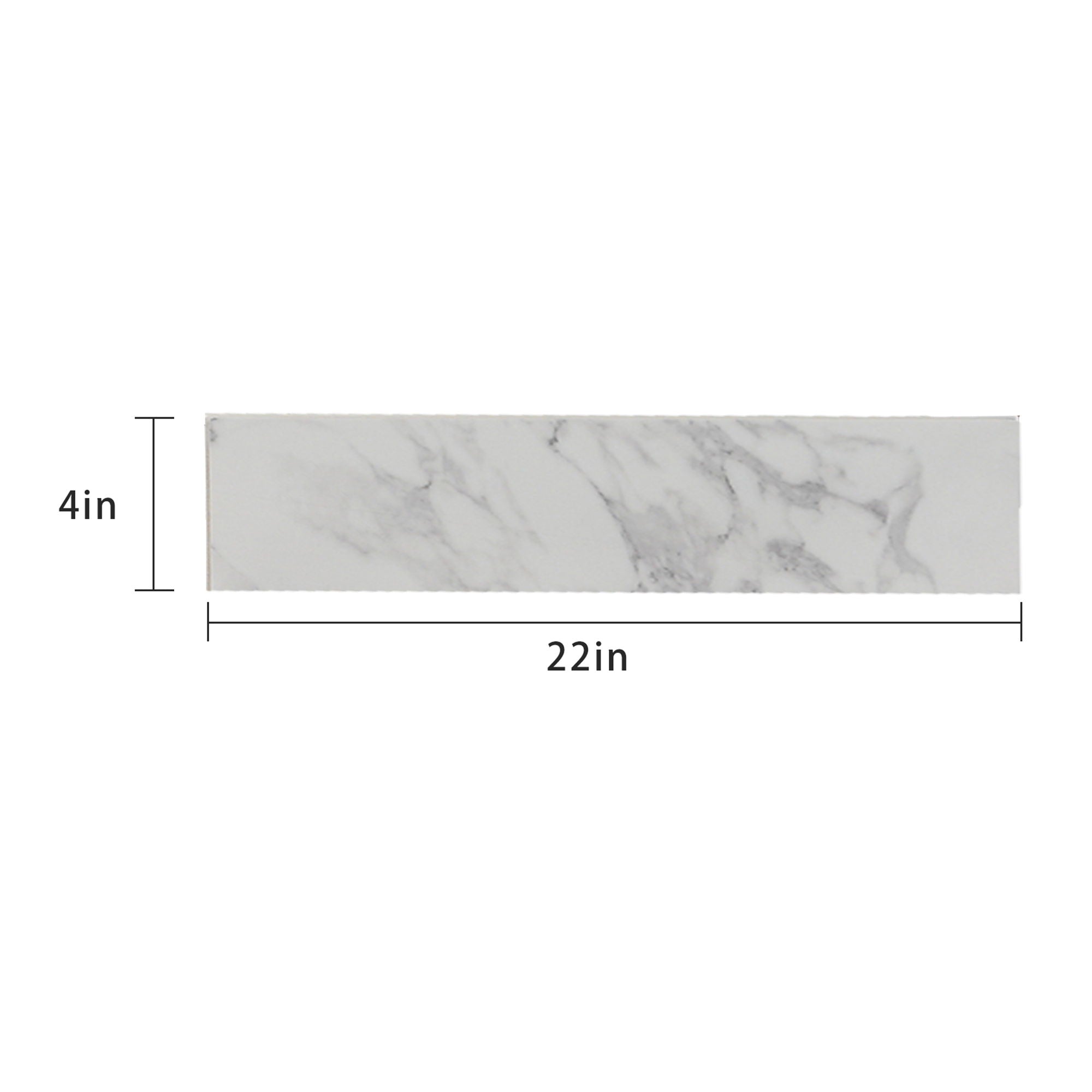 Engineered Marble Stone Bathroom Sink Side Splash - Bianco Carrara Wenato - Best Buy Furniture