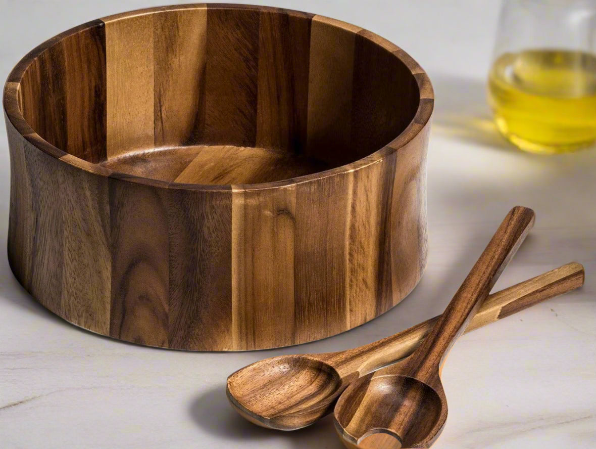 Extra Large Salad Bowl with Servers