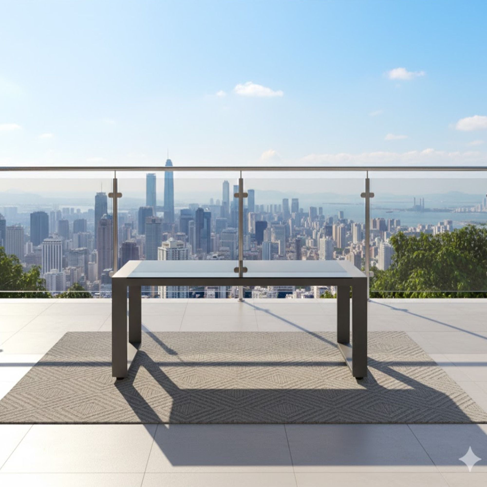 Modern All-Weather Outdoor Coffee Table