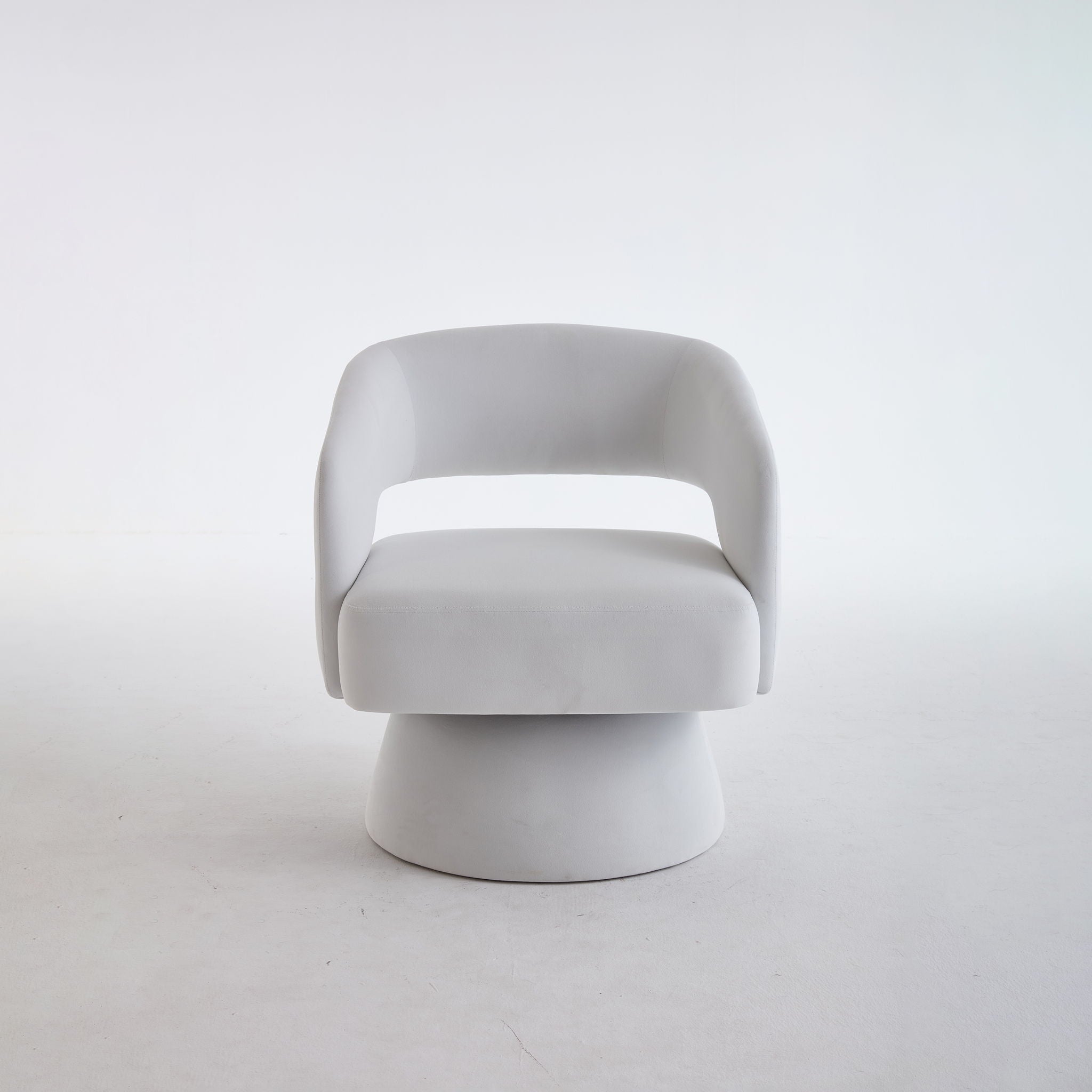 Swivel Barrel Chair With 360 Degree Rotation