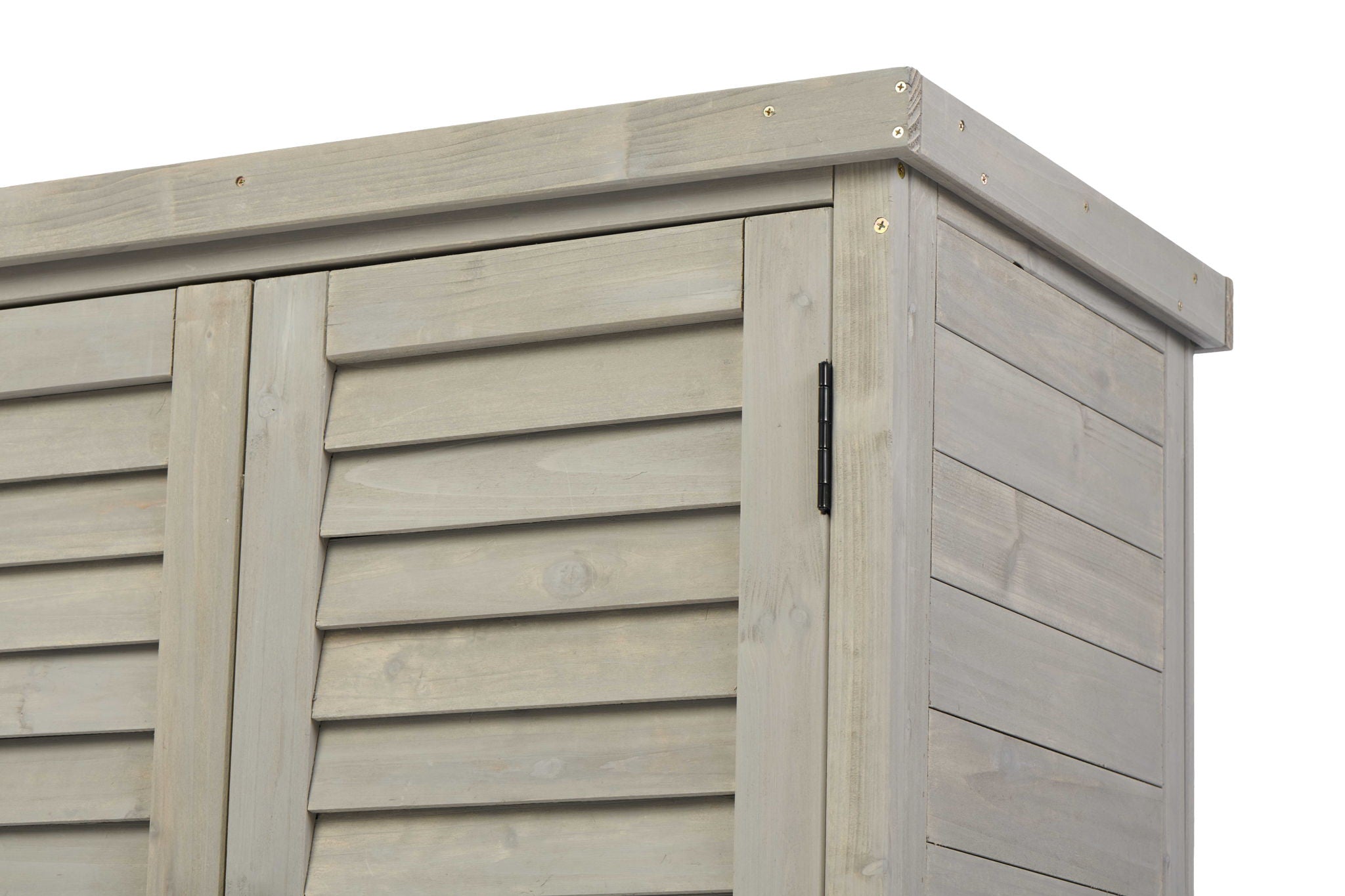 Potting Bench With Storage Cabinet And Metal Table Top For Outdoor